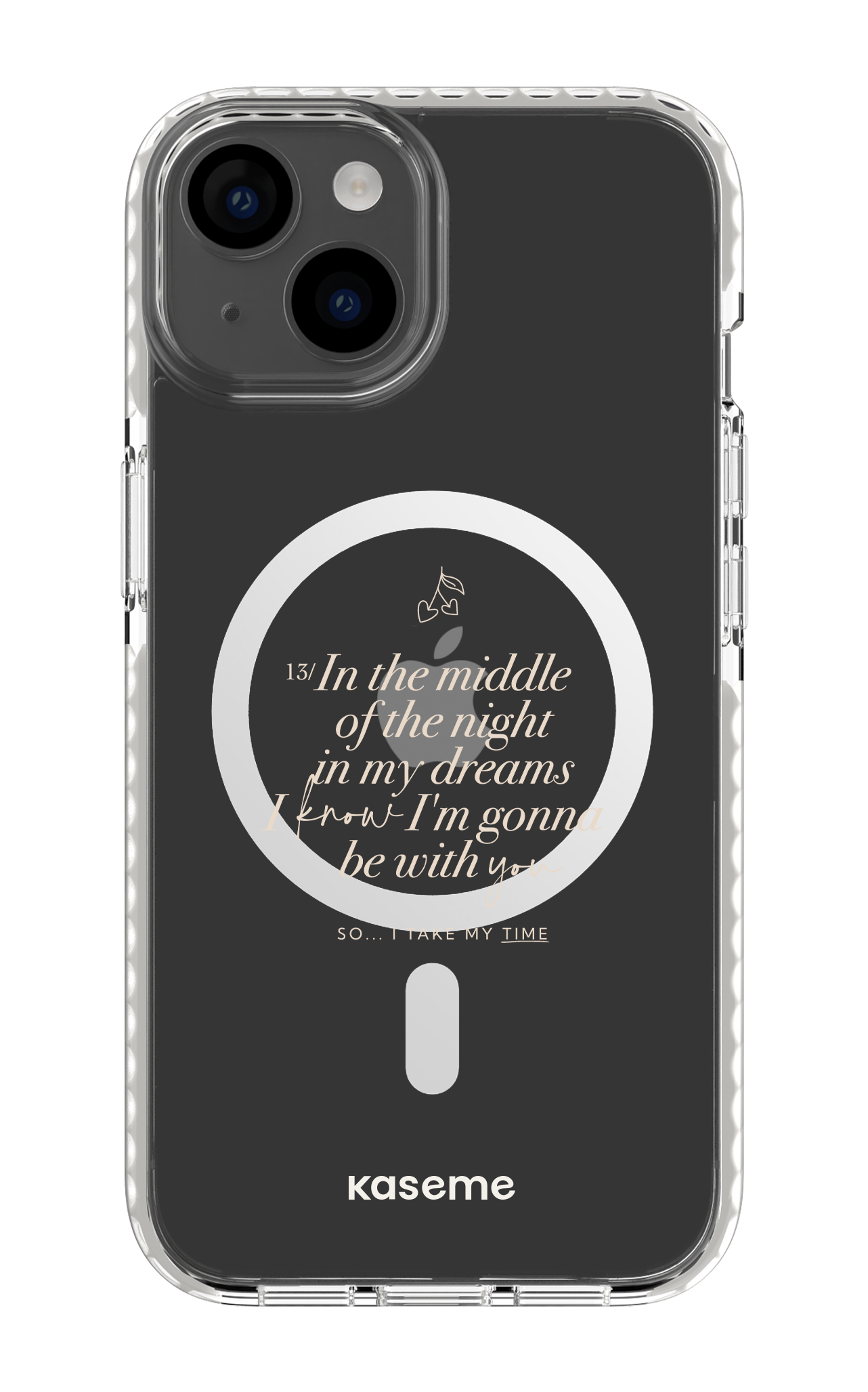 iPhone 14 Clear Case Magsafe - White Ready For It Clear Case -