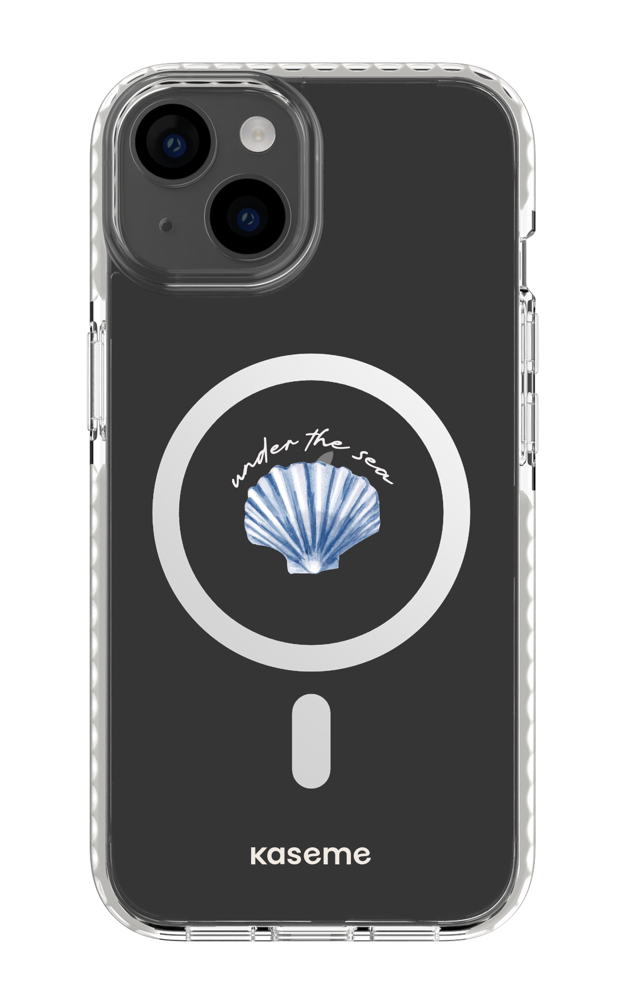 iPhone 14 Clear Case Magsafe - White Sealia Clear Case -