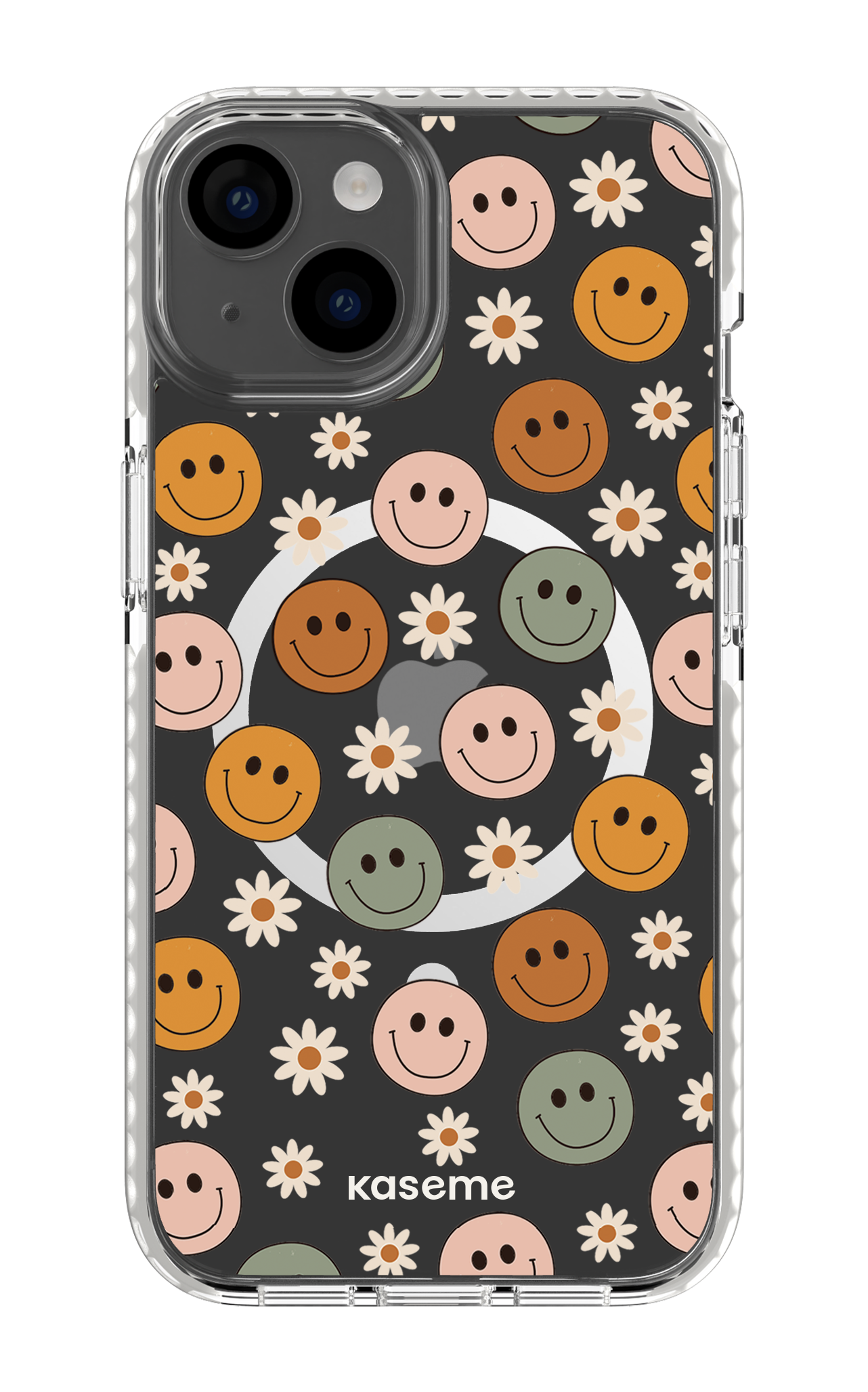 iPhone 14 Clear Case Magsafe - White Smirk Clear Case -