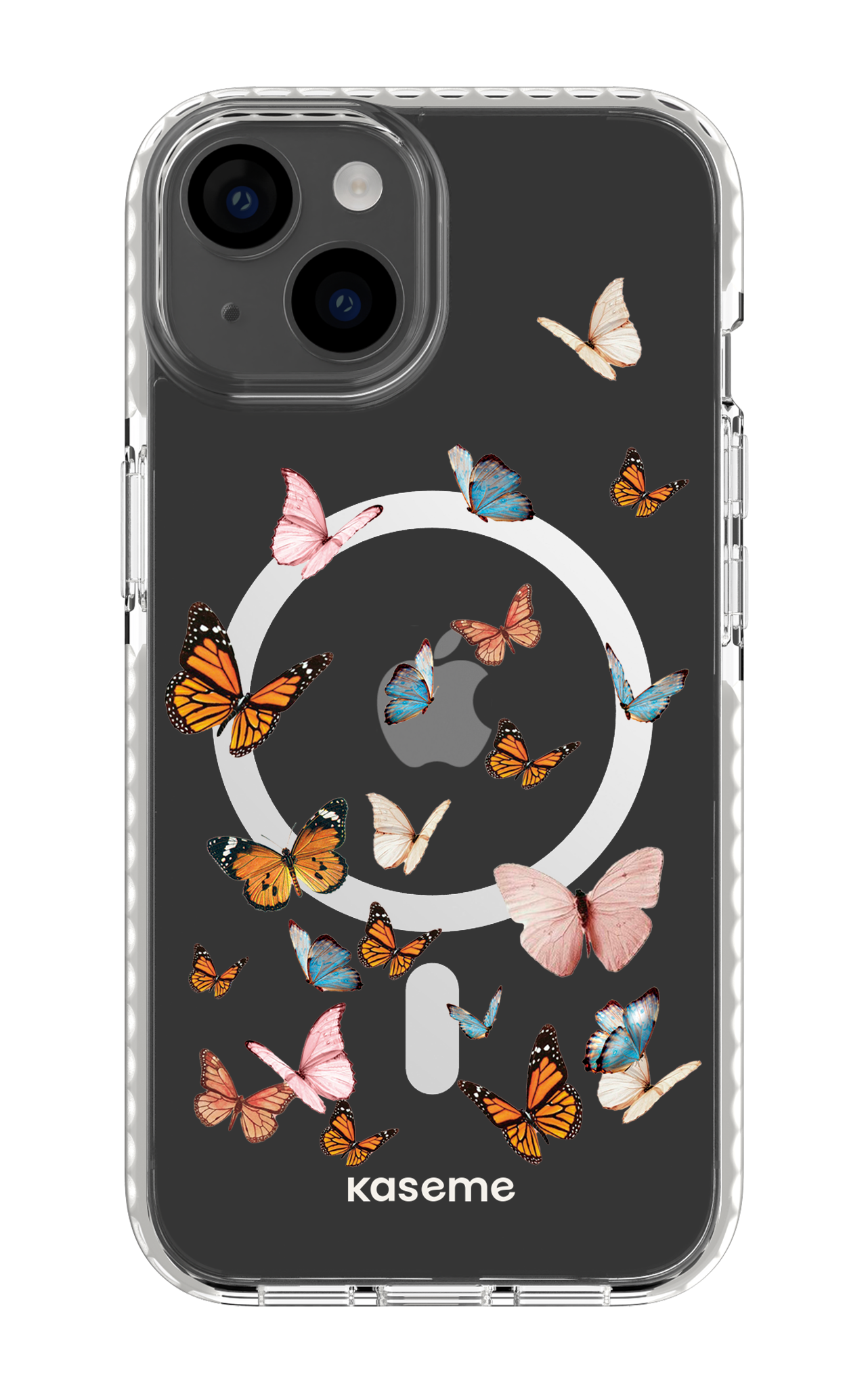 iPhone 14 Clear Case Magsafe - White Soarin Clear Case -