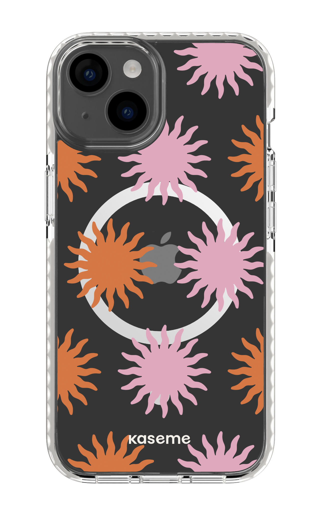 iPhone 14 Clear Case Magsafe - White Vitamin Sea Clear Case -