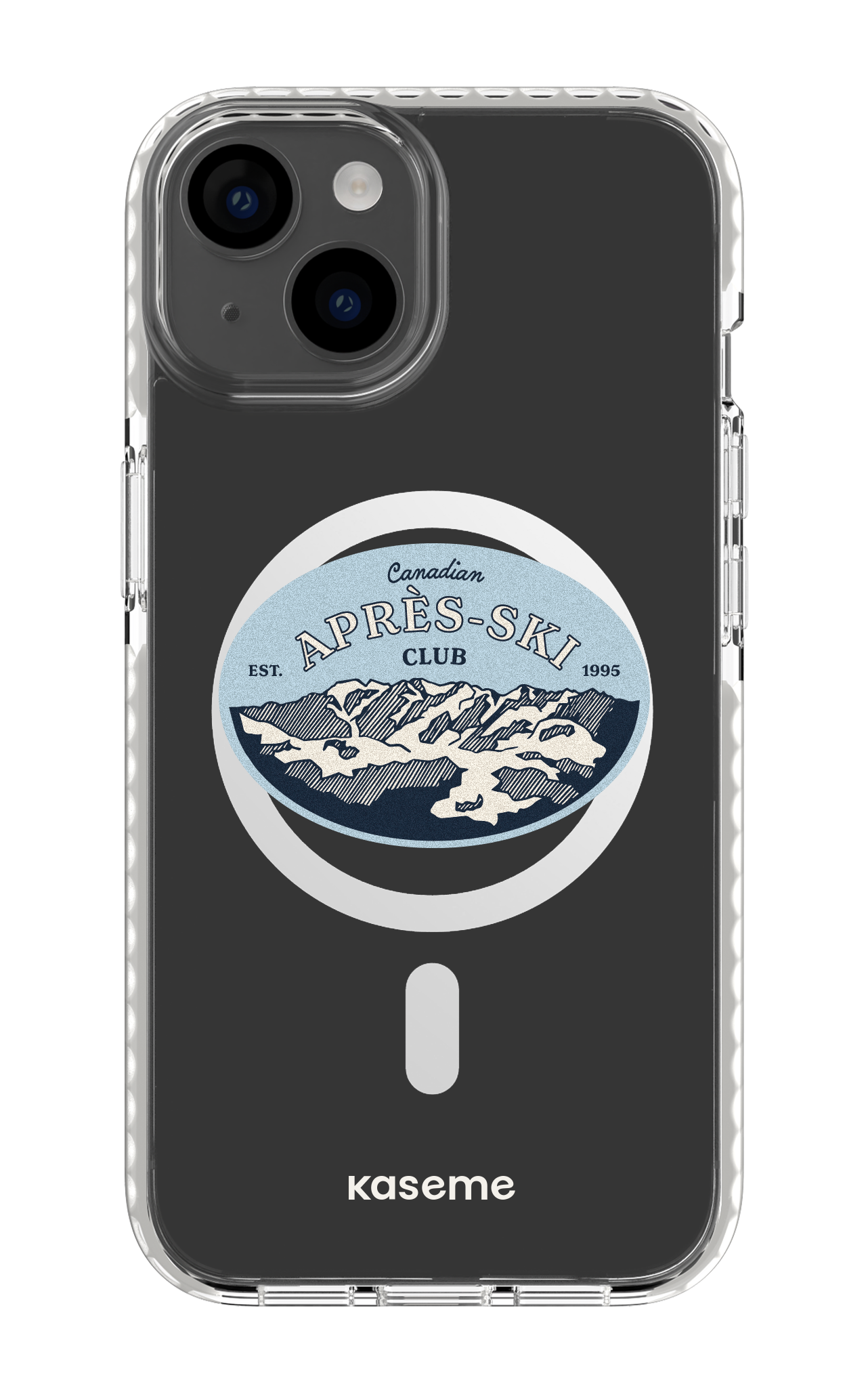 iPhone 14 Clear Case Magsafe - White Whistler Clear Case -