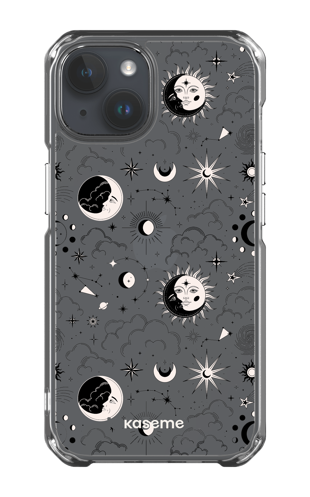 iPhone 14 Clear Case Milky Way Black Clear Case -
