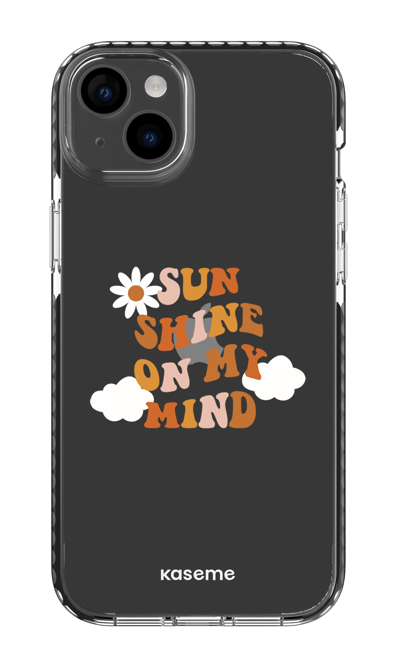 iPhone 14 Plus Clear Case Black Cheerful Clear Case -