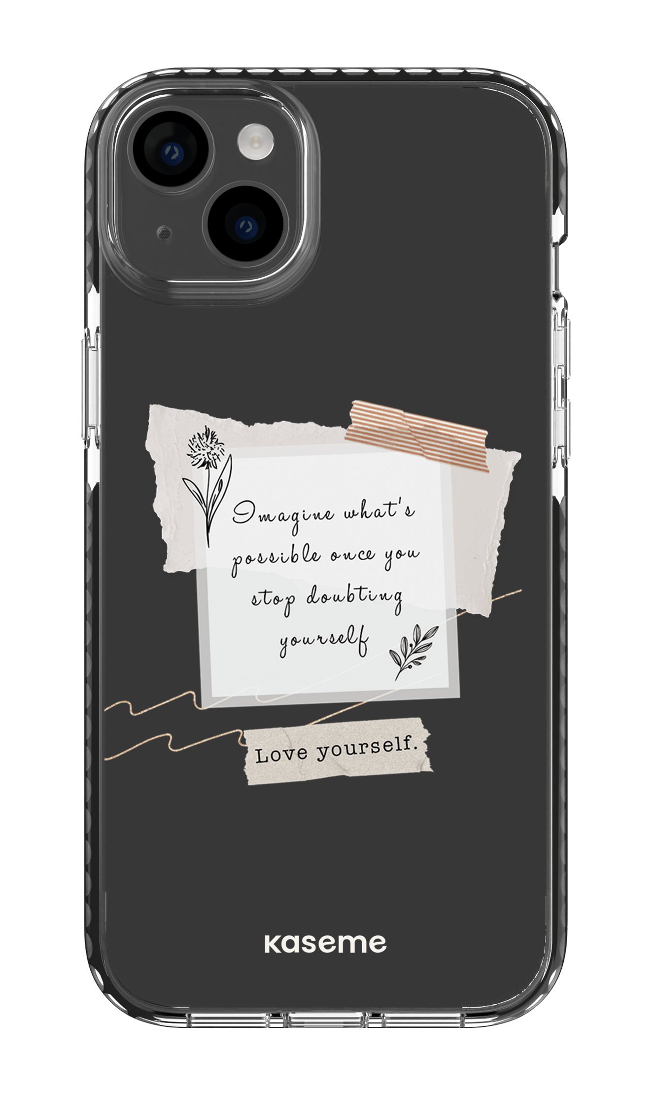 iPhone 14 Plus Clear Case Black Faith Clear Case -