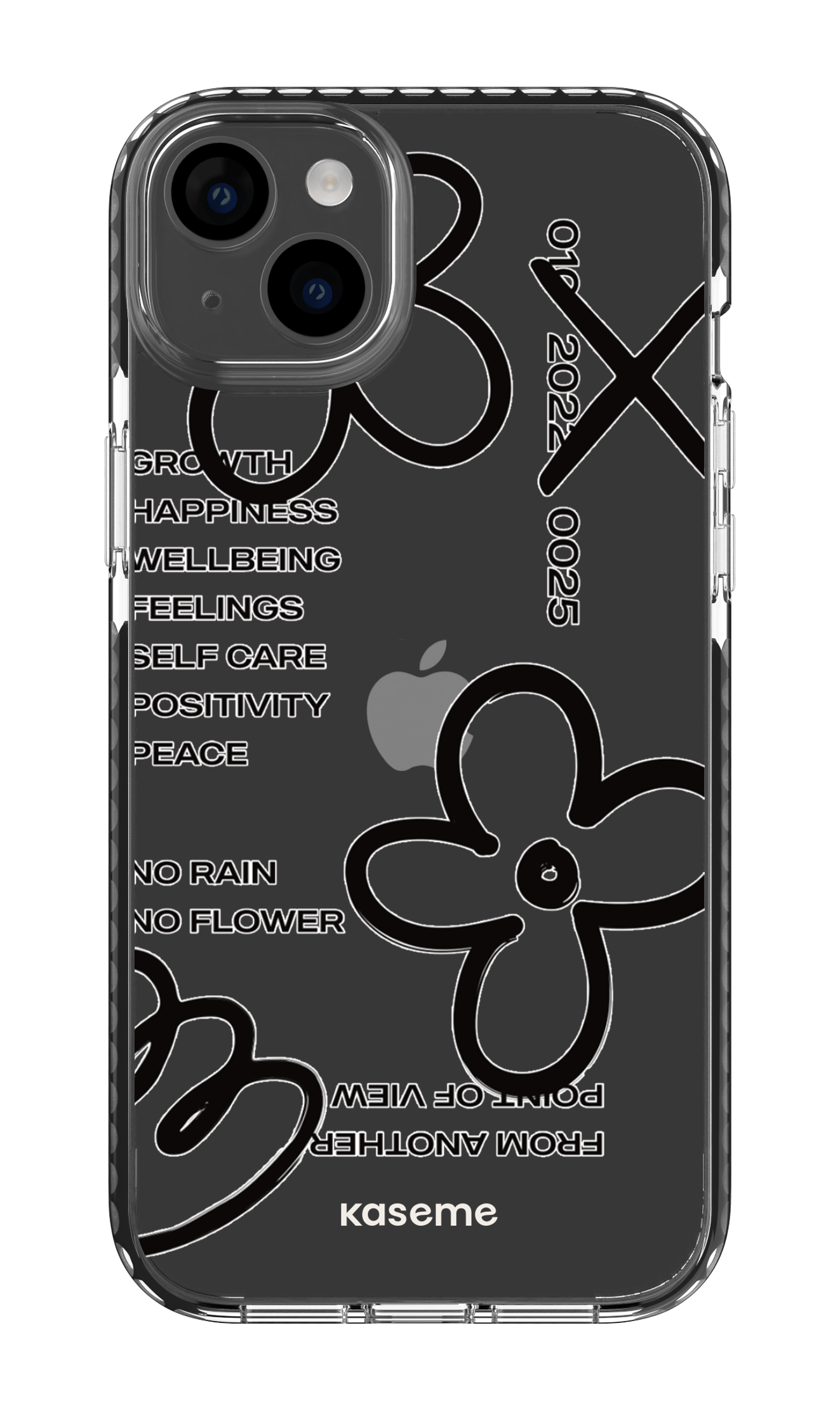 iPhone 14 Plus Clear Case Black Feelings black Clear Case -