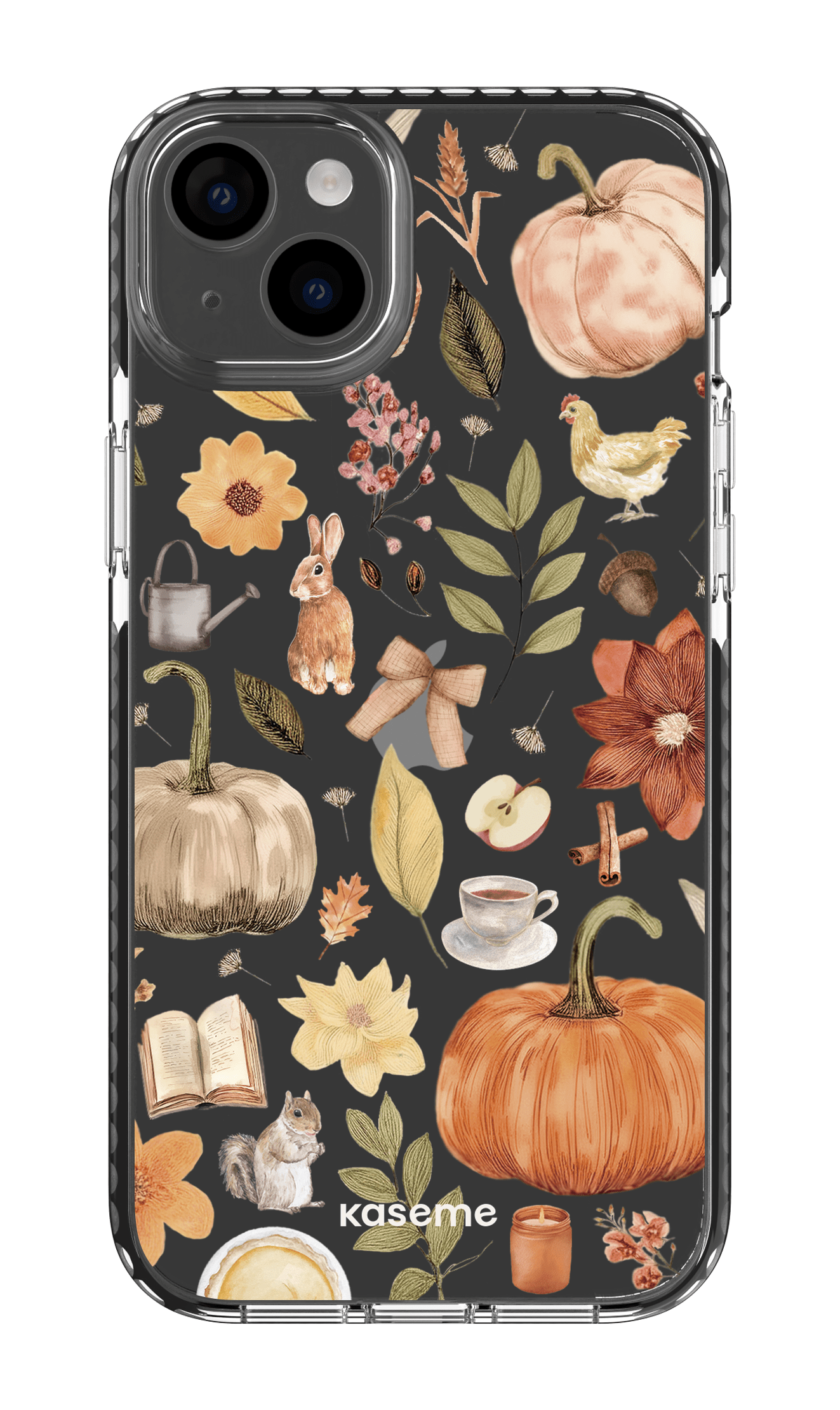 iPhone 14 Plus Clear Case Black Harvest Hues Clear Case -