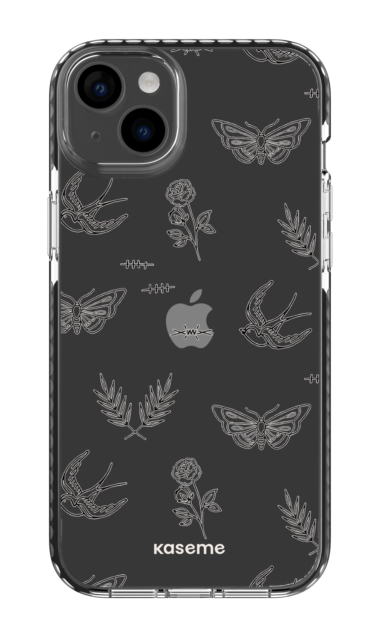 iPhone 14 Plus Clear Case Black Ink Clear Case -