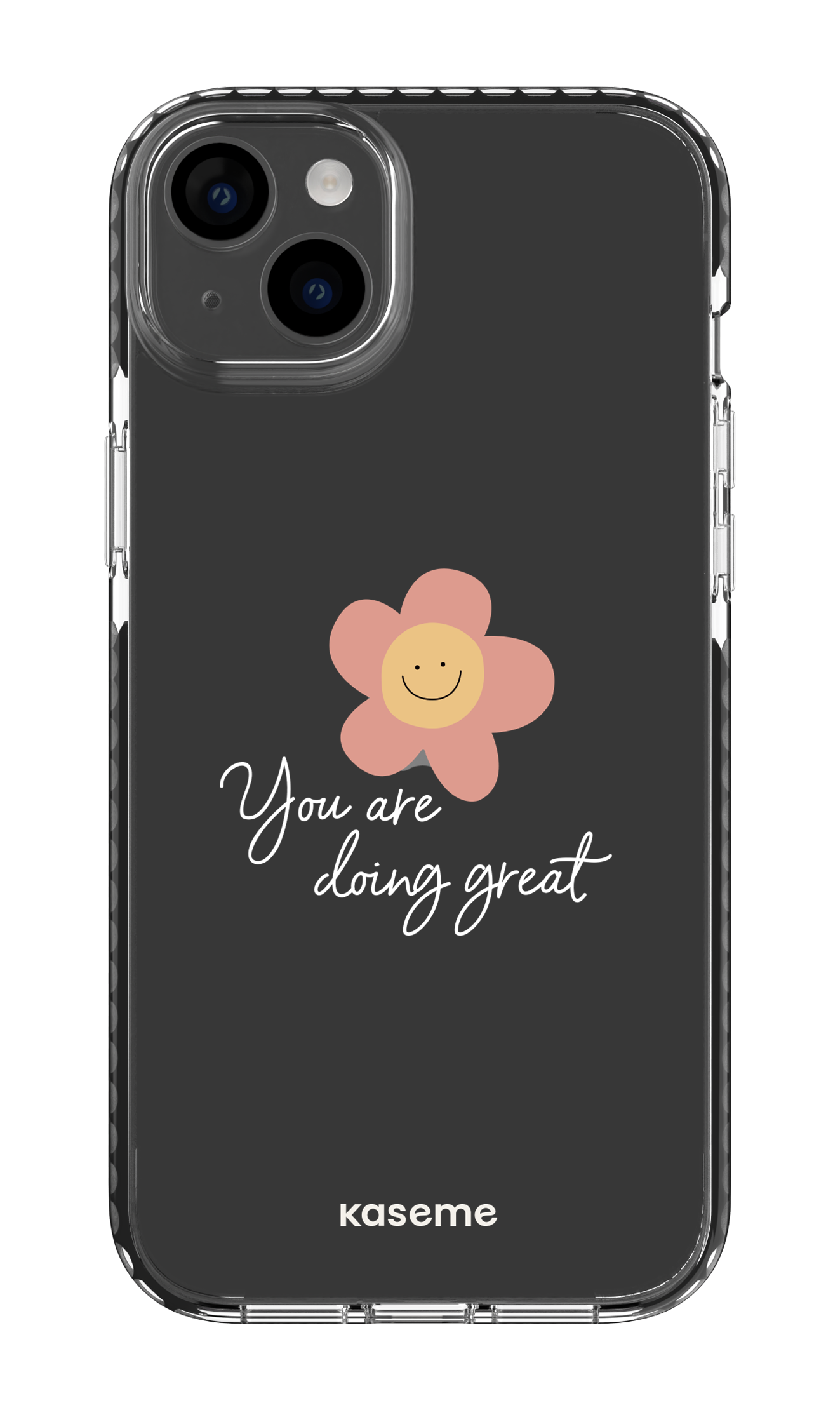 iPhone 14 Plus Clear Case Black Keep going Clear Case -