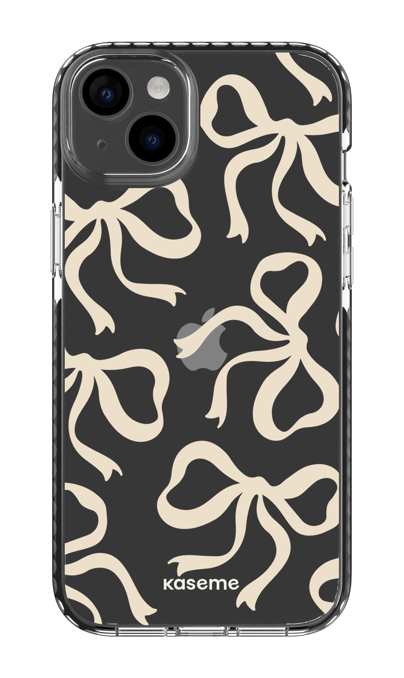 iPhone 14 Plus Clear Case Black Lace Clear Case -