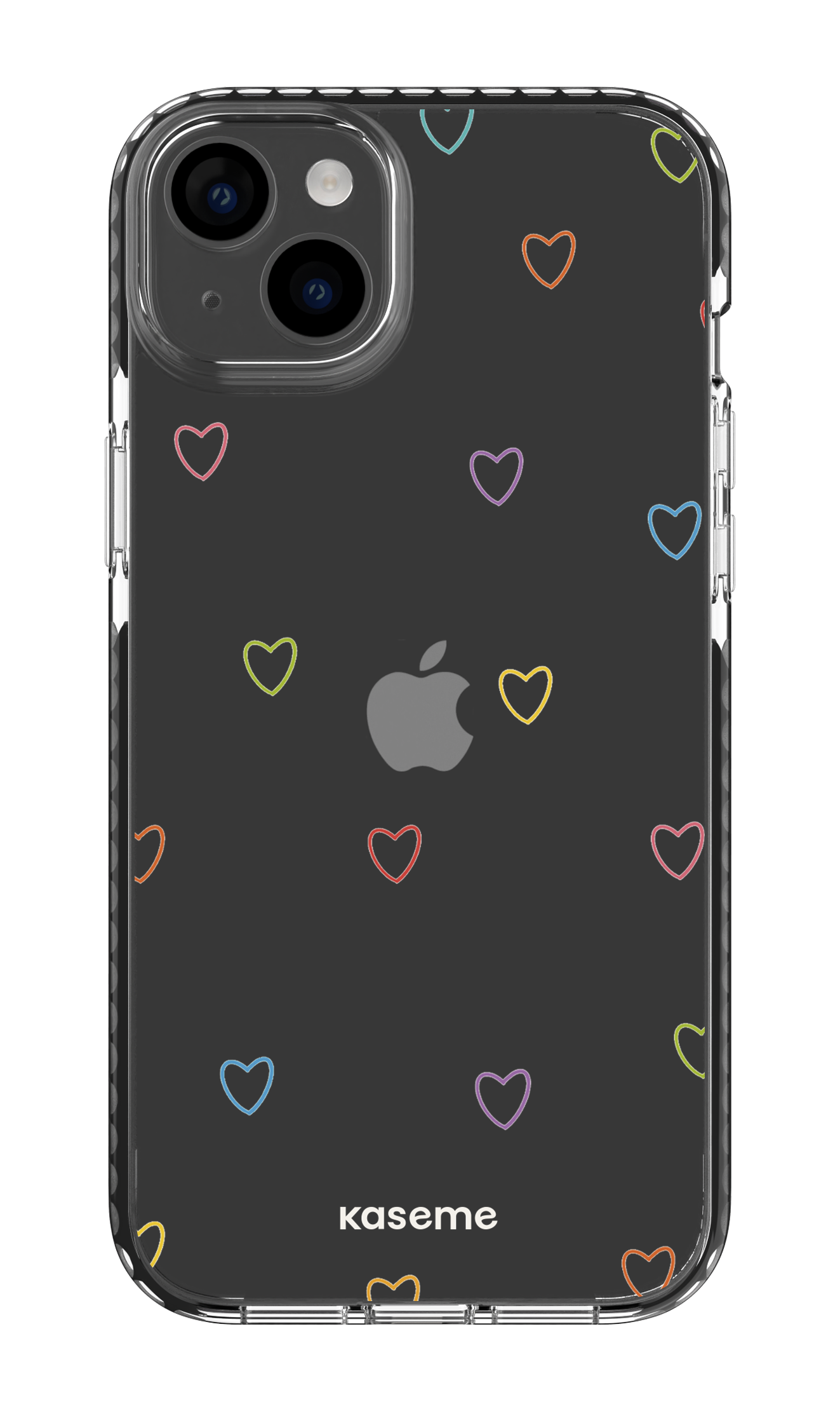 iPhone 14 Plus Clear Case Black Love Wins Clear Case -