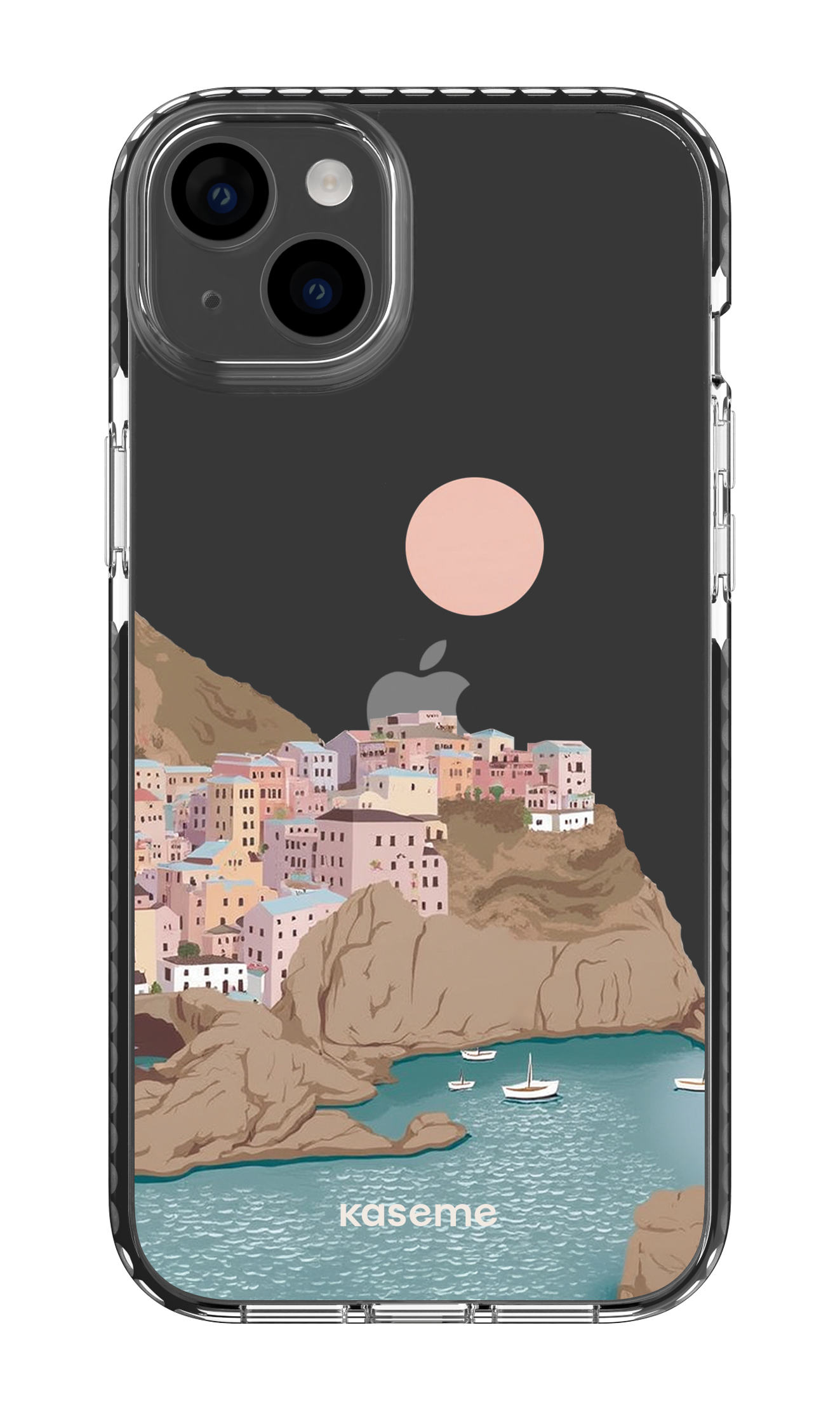 iPhone 14 Plus Clear Case Black Mediterrana Clear Case -