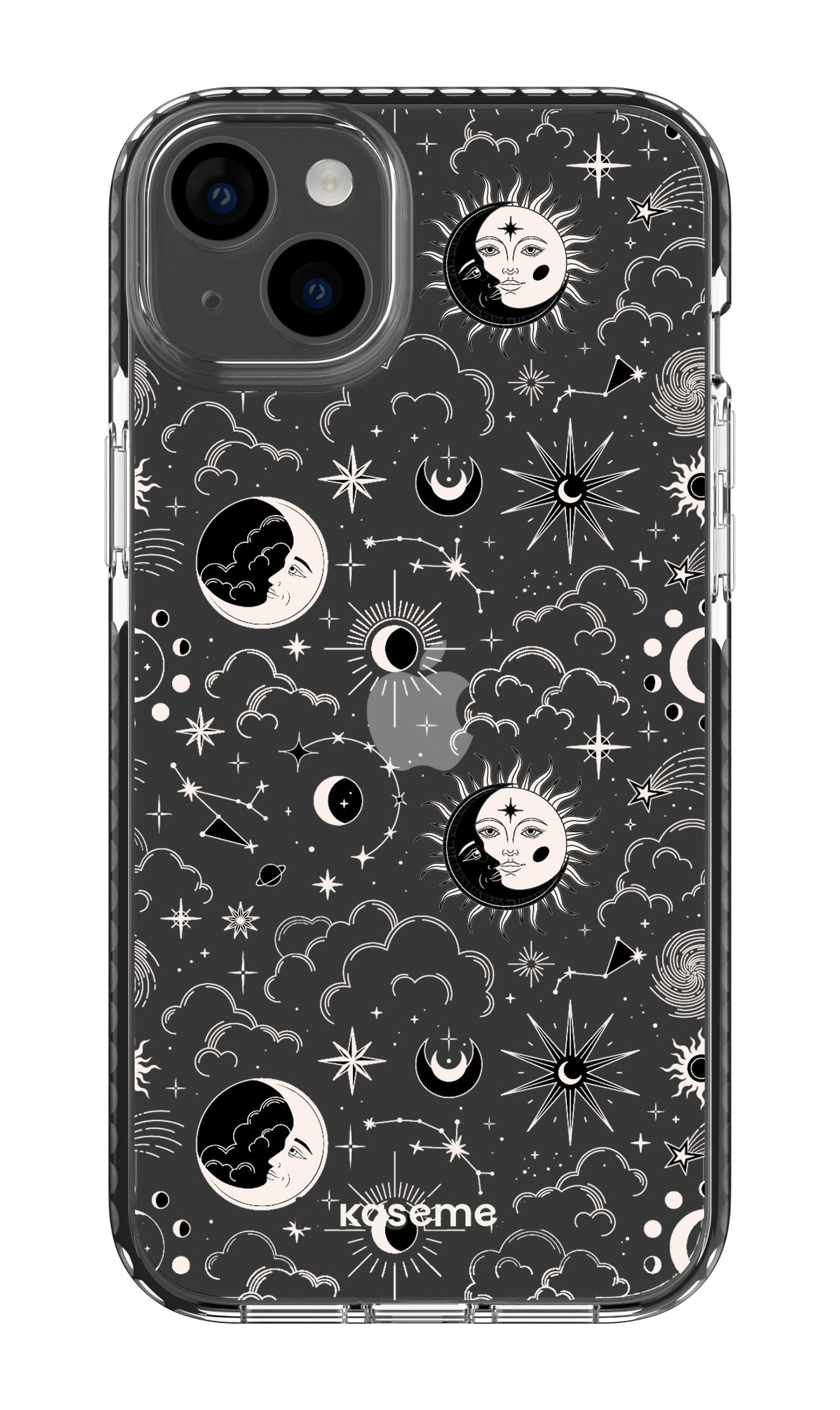 iPhone 14 Plus Clear Case Black Milky Way White Clear Case -