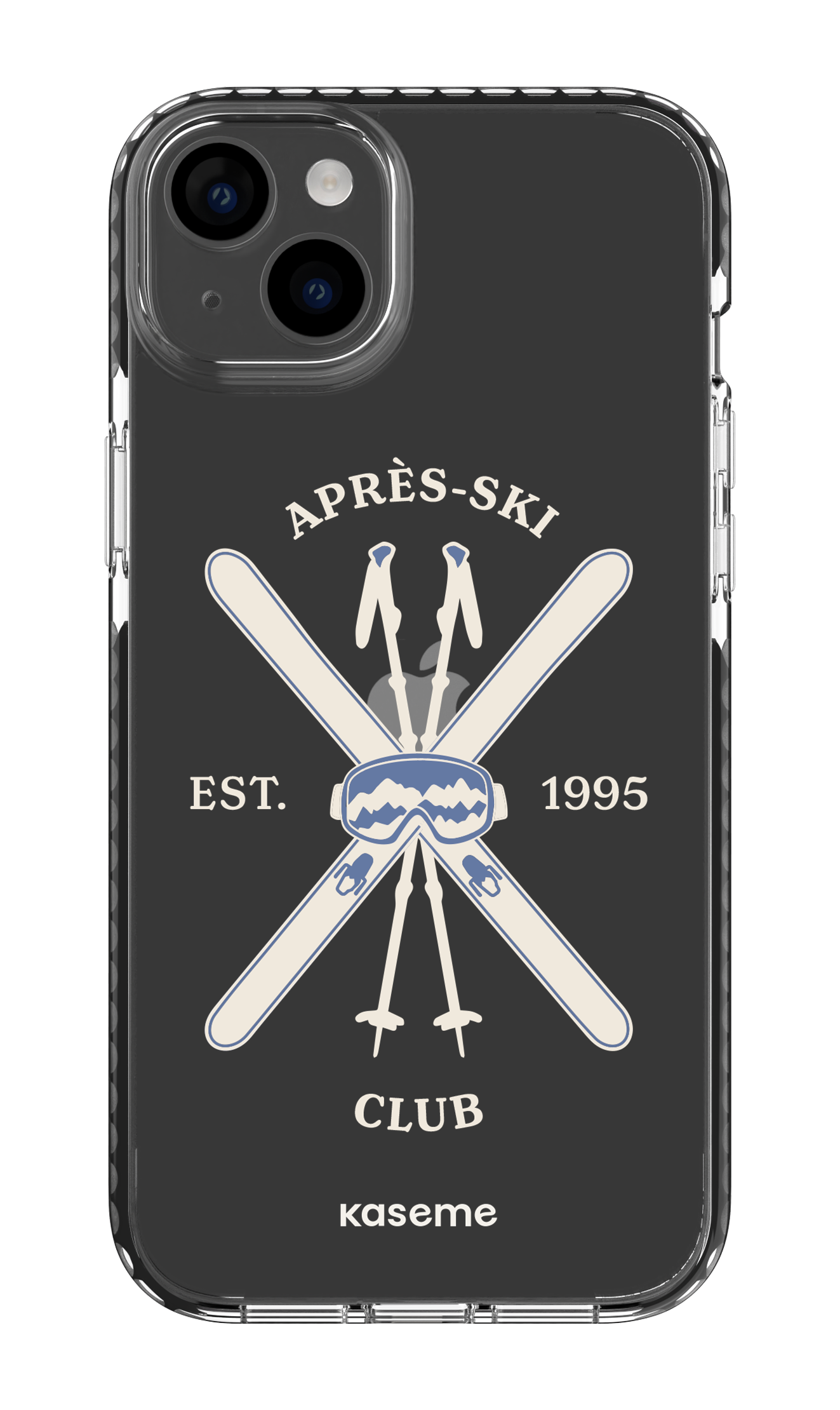 iPhone 14 Plus Clear Case Black Off-Track Clear Case -