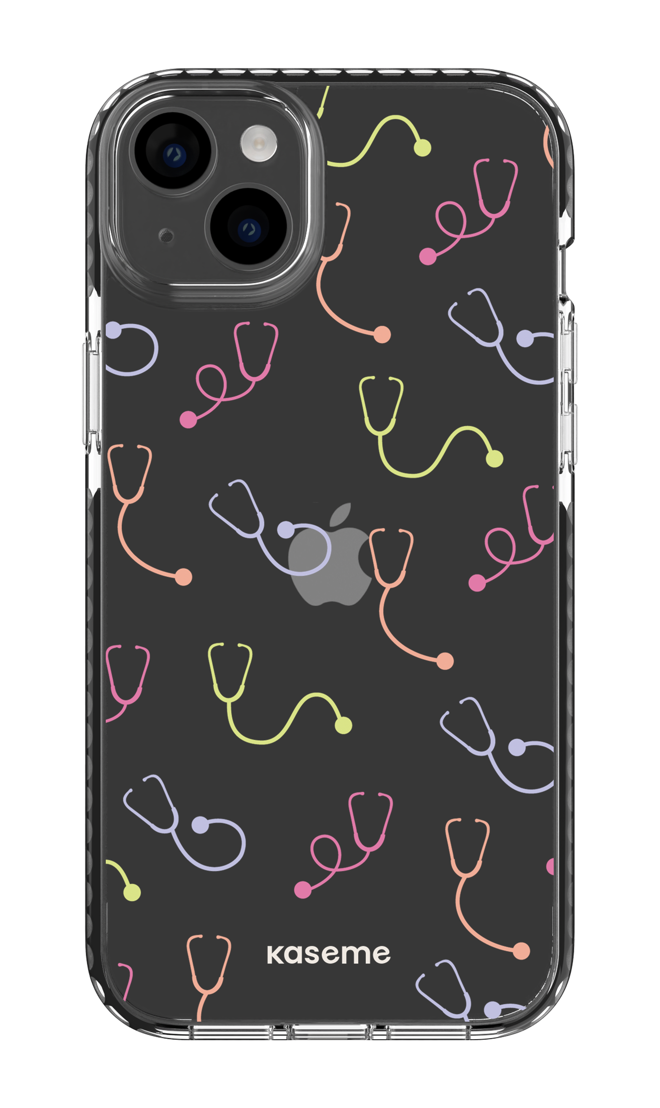 iPhone 14 Plus Clear Case Black Pulse Clear Case -