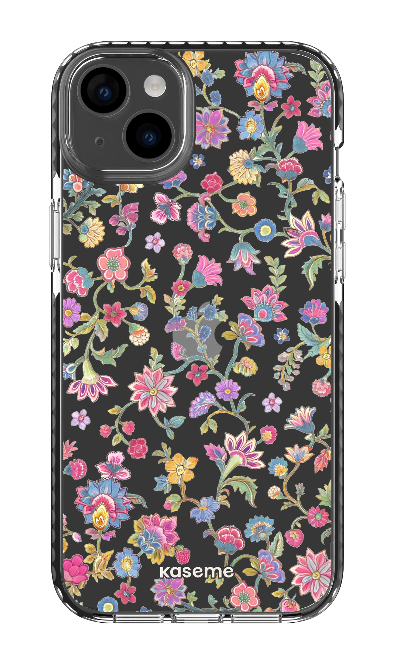 iPhone 14 Plus Clear Case Black Secret Garden Clear Case -
