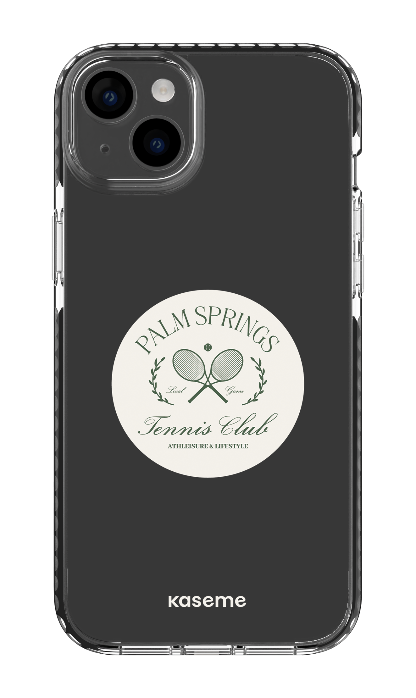 iPhone 14 Plus Clear Case Black Serve it up Clear Case -