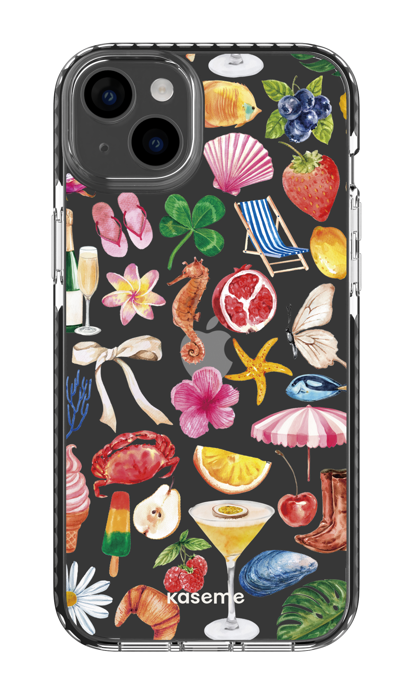 iPhone 14 Plus Clear Case Black St-Tropez Clear Case -