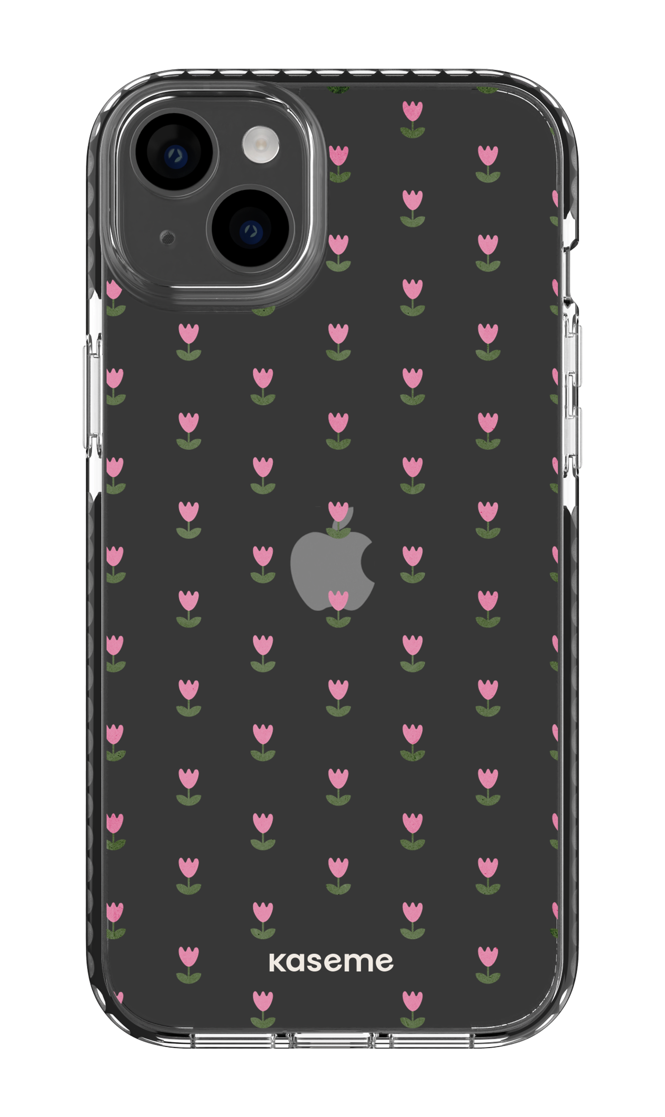 iPhone 14 Plus Clear Case Black Triumph Pink Clear Case -