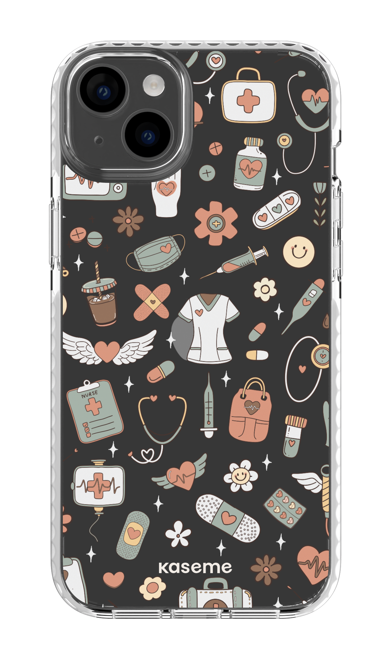 iPhone 14 Plus Clear Case White Code Clear Case -