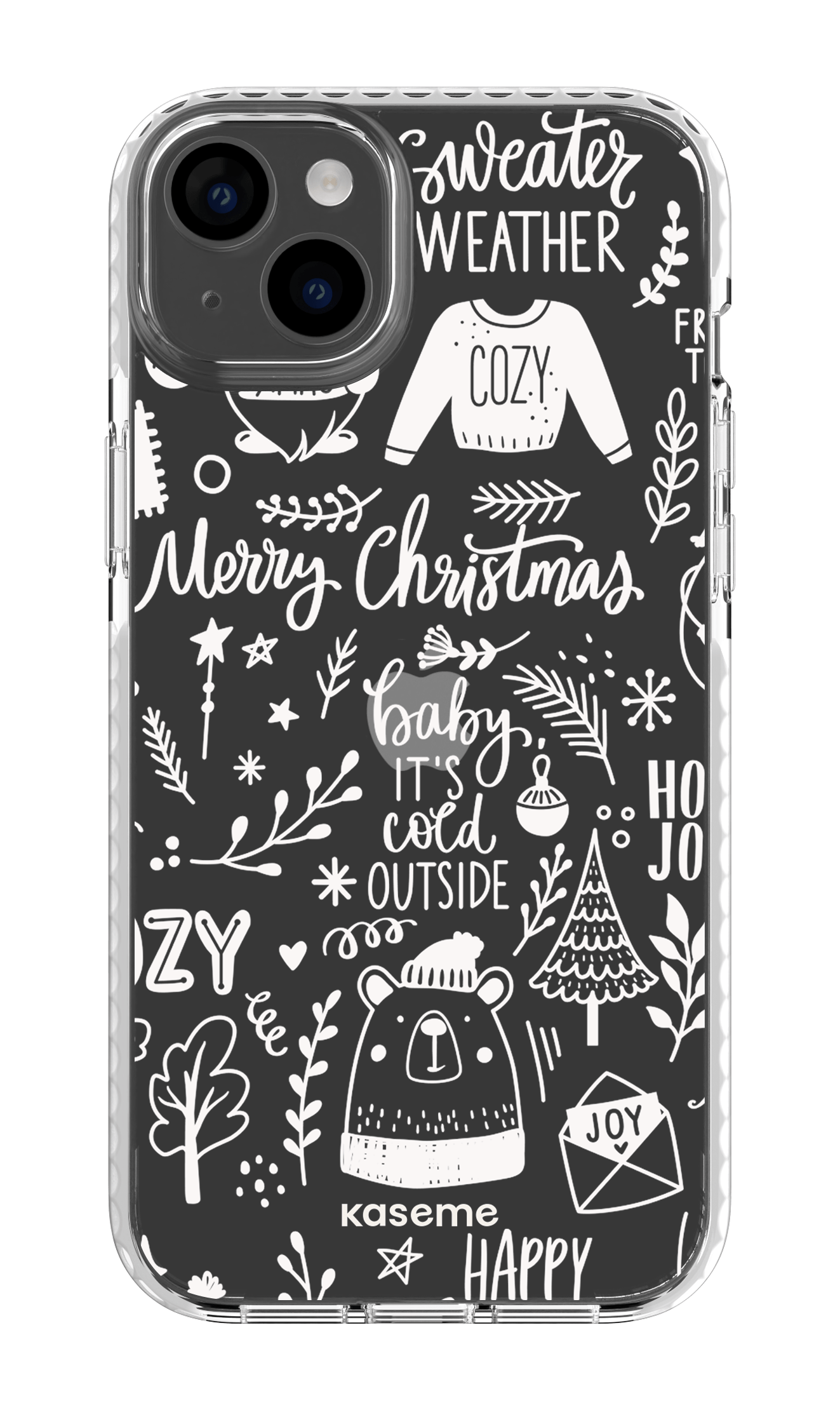 iPhone 14 Plus Clear Case White Cold Nights Clear Case -