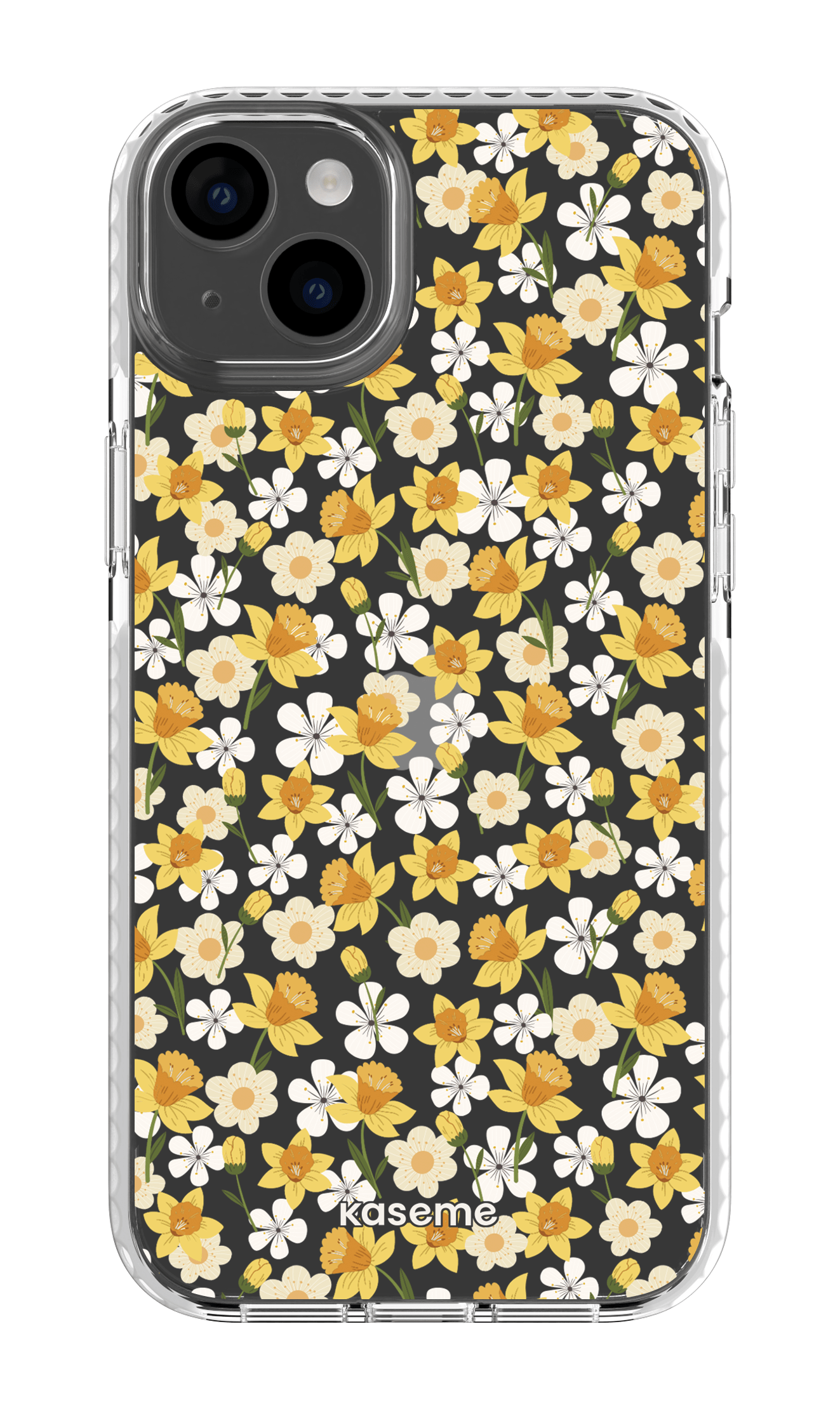 iPhone 14 Plus Clear Case White Daffodil Clear Case -