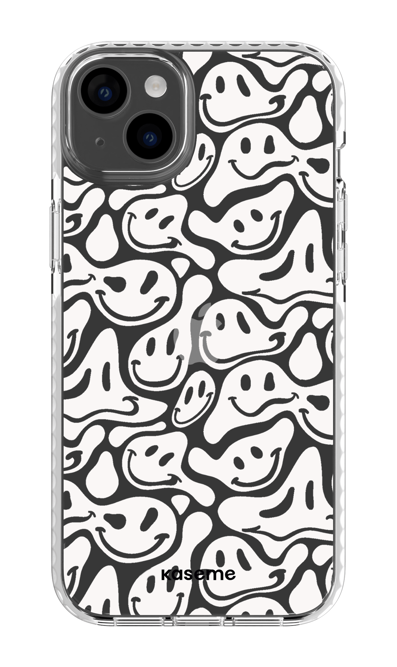 iPhone 14 Plus Clear Case White Dystopia Clear Case -