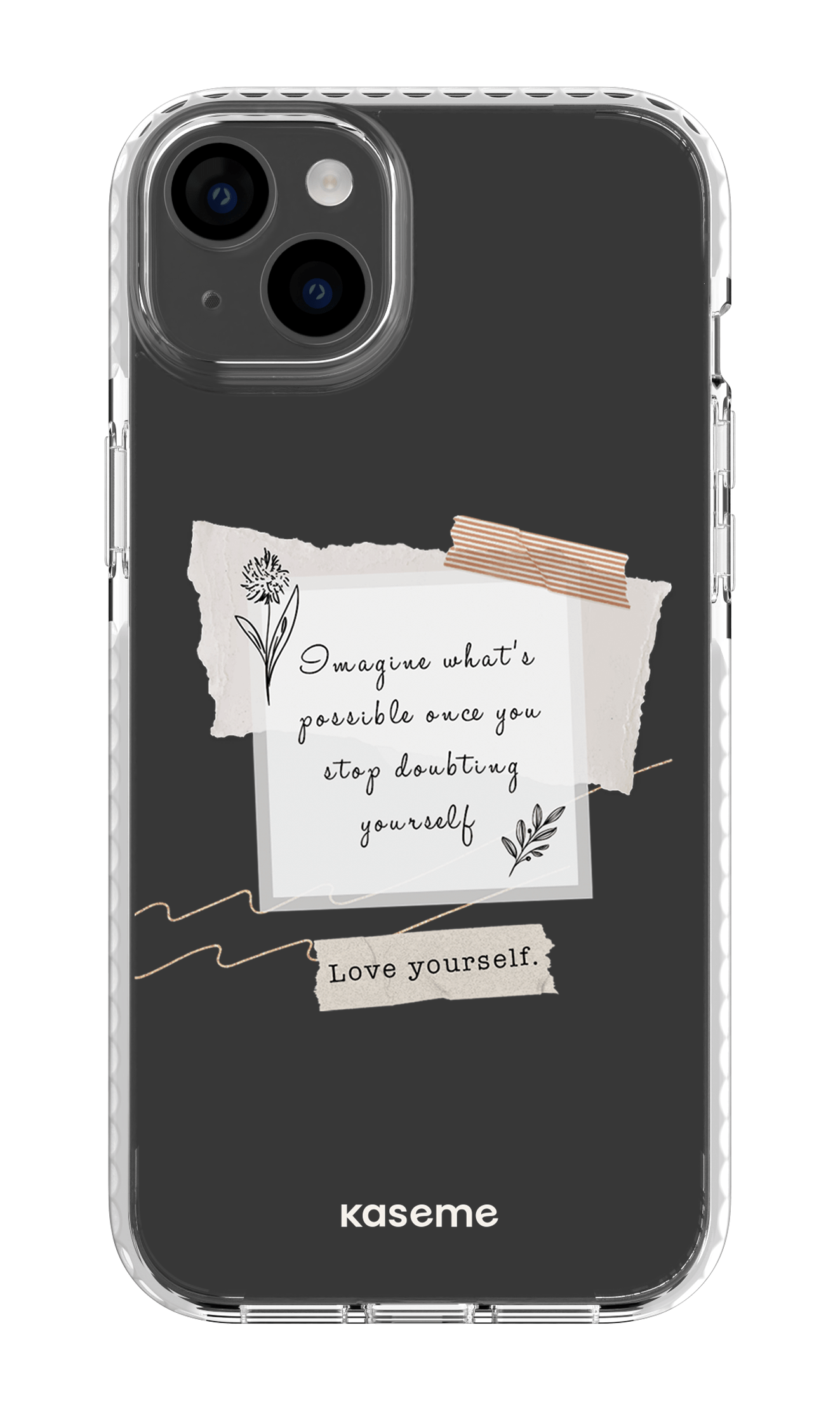 iPhone 14 Plus Clear Case White Faith Clear Case -