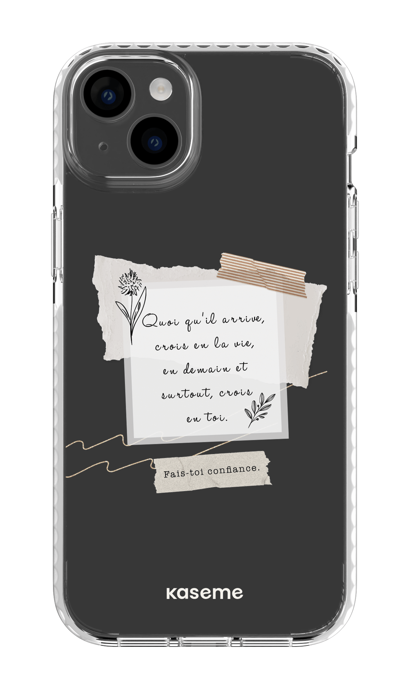iPhone 14 Plus Clear Case White Foi Clear Case -