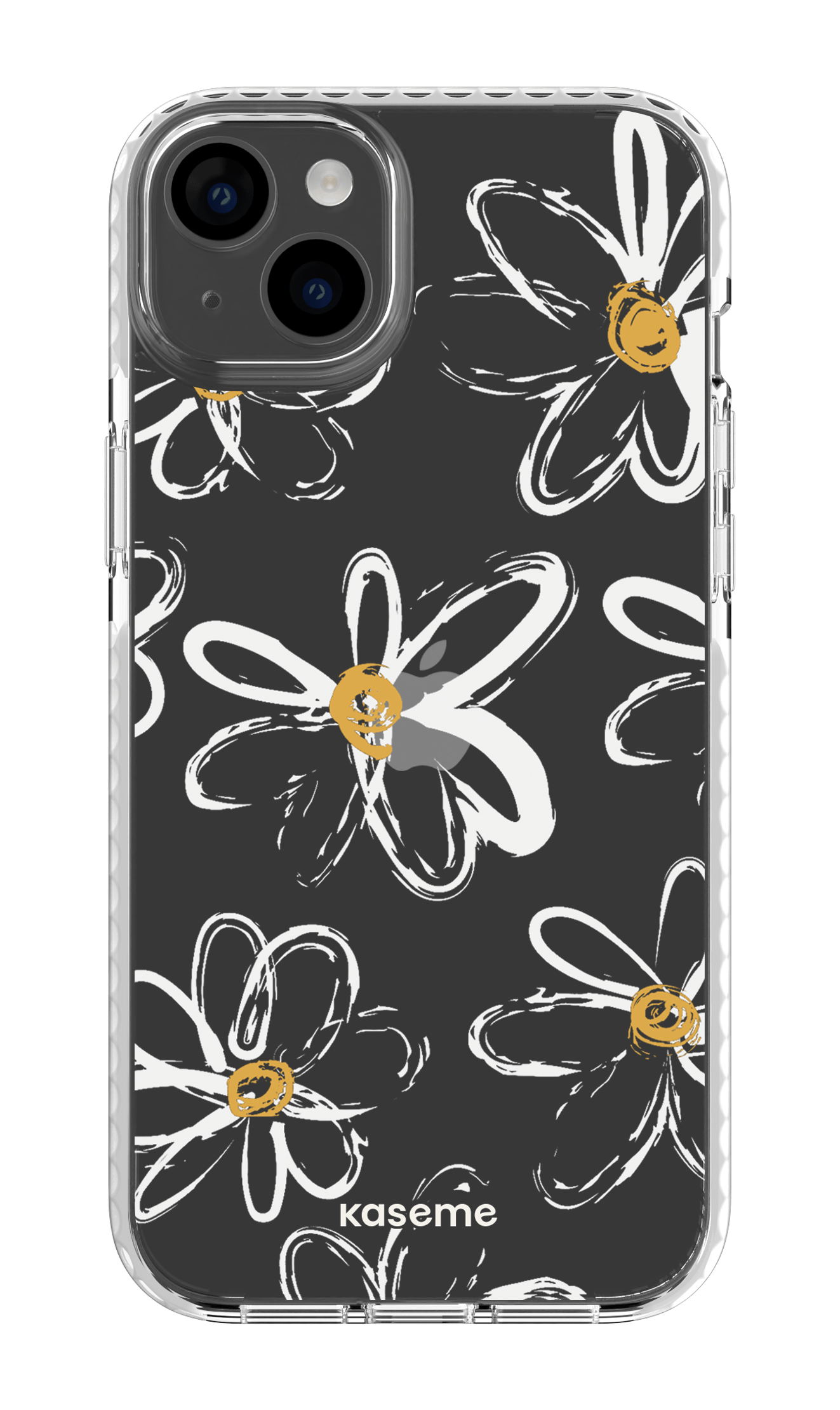 iPhone 14 Plus Clear Case White Give me flowers Clear Case -