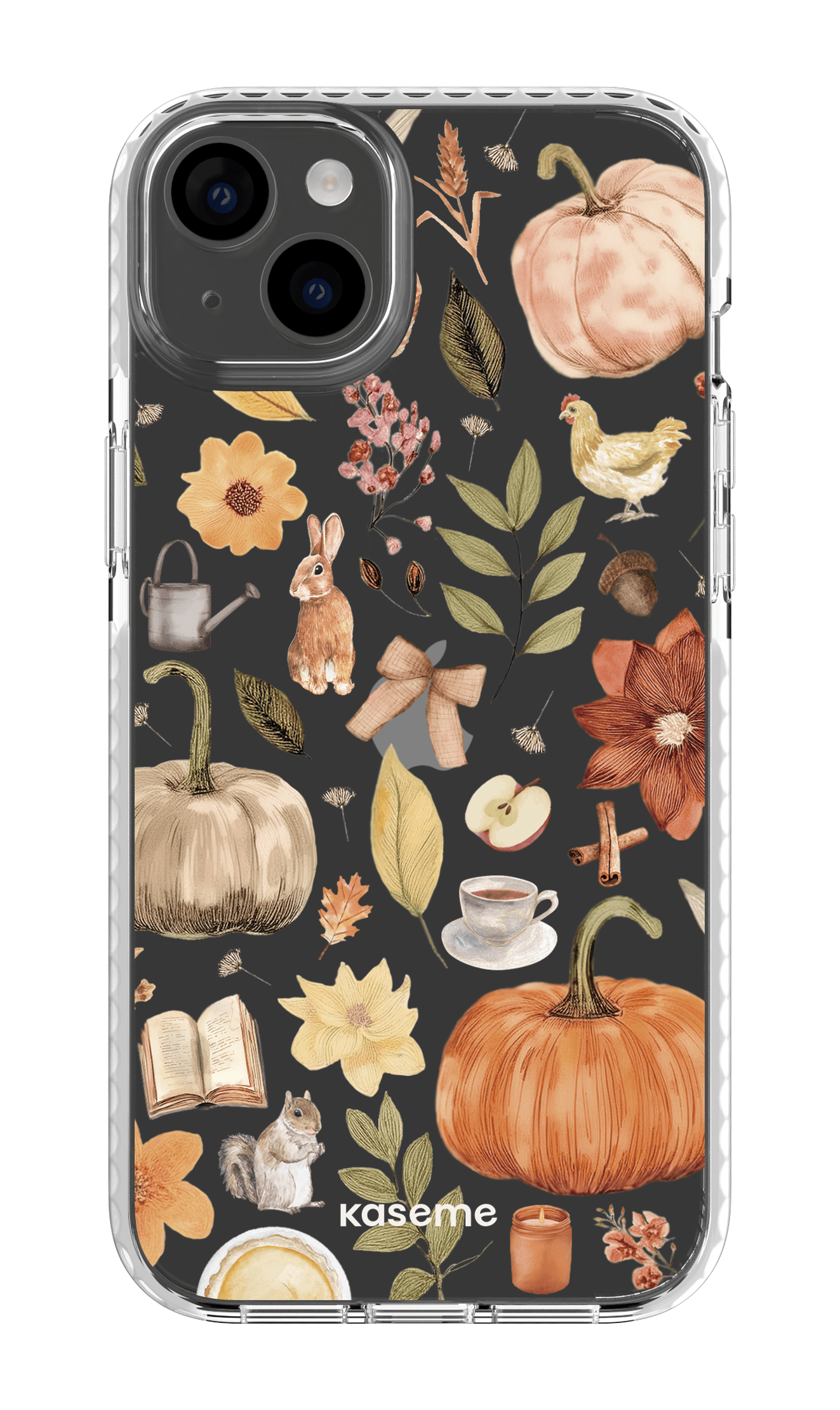 iPhone 14 Plus Clear Case White Harvest Hues Clear Case -