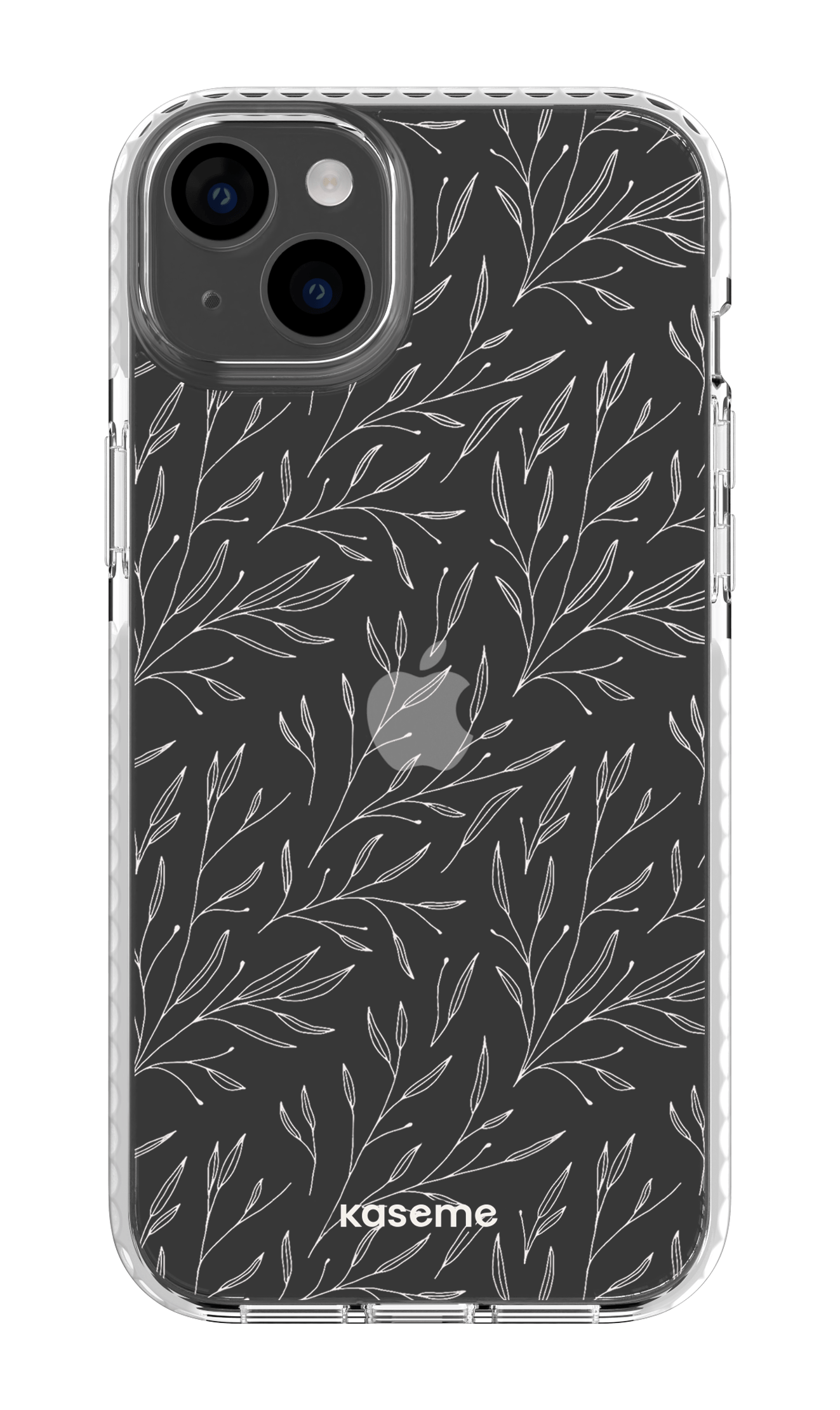 iPhone 14 Plus Clear Case White Hibiscus Clear Case -