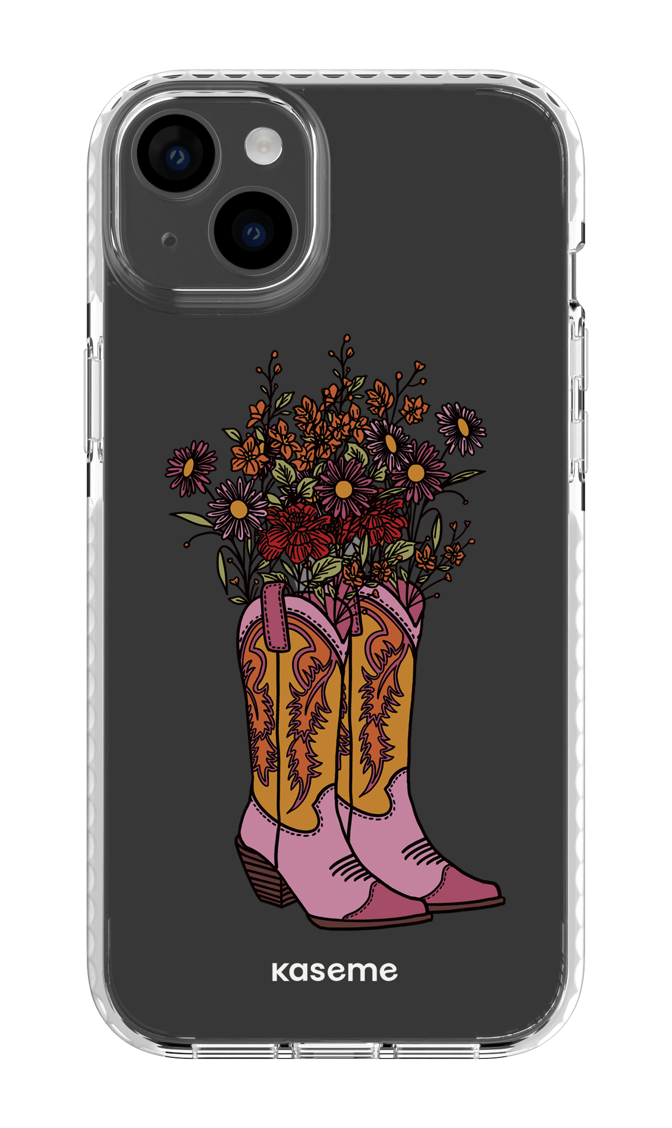 iPhone 14 Plus Clear Case White Howdy Clear Case -