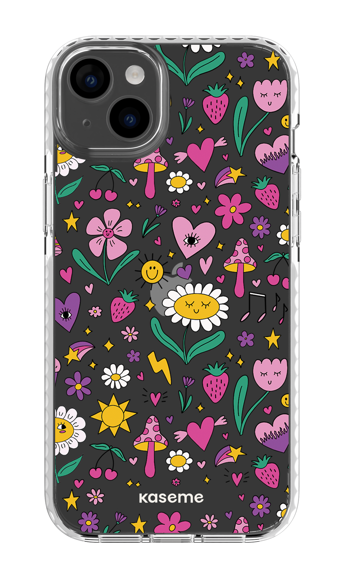 iPhone 14 Plus Clear Case White Hypnotize Clear Case -