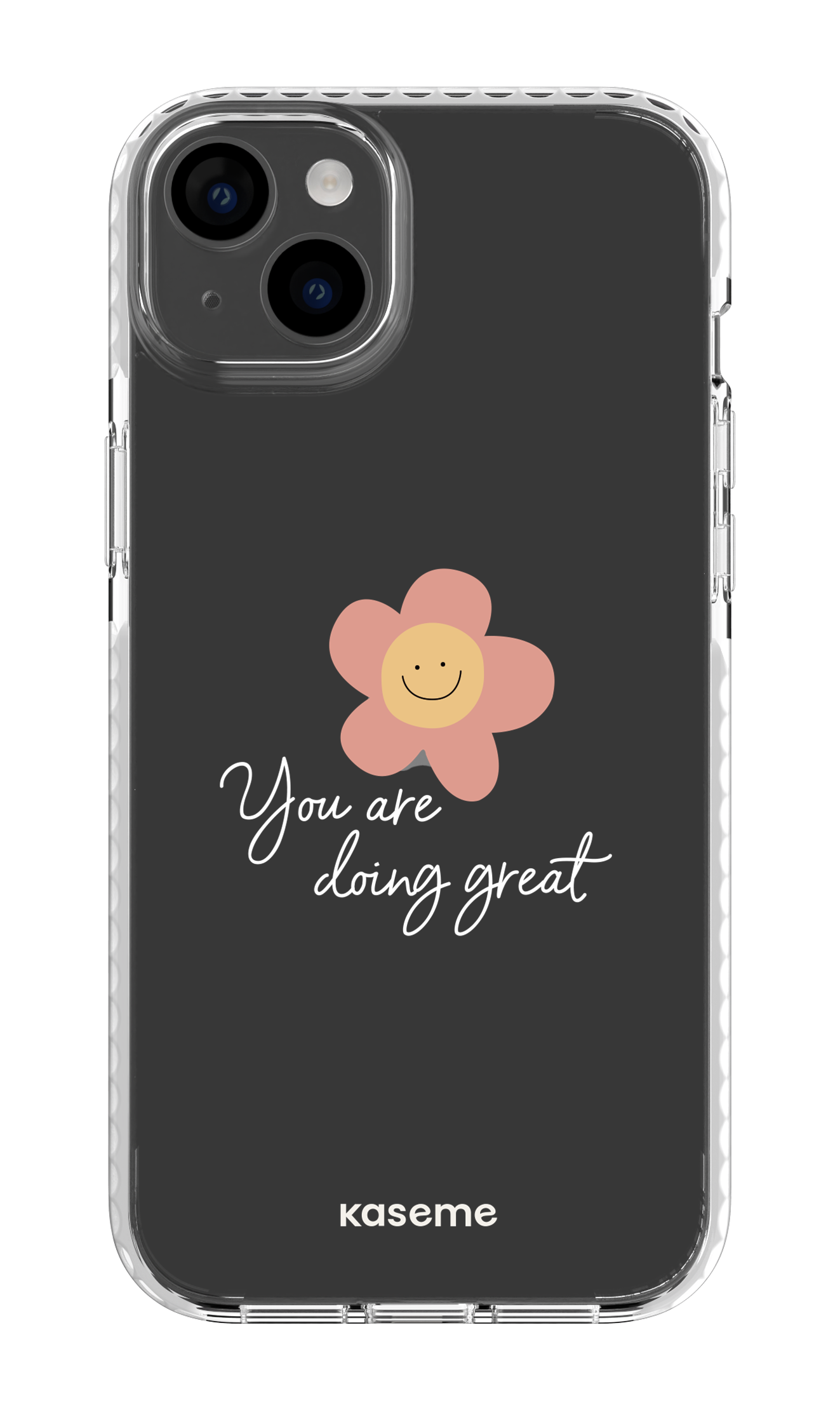 iPhone 14 Plus Clear Case White Keep going Clear Case -