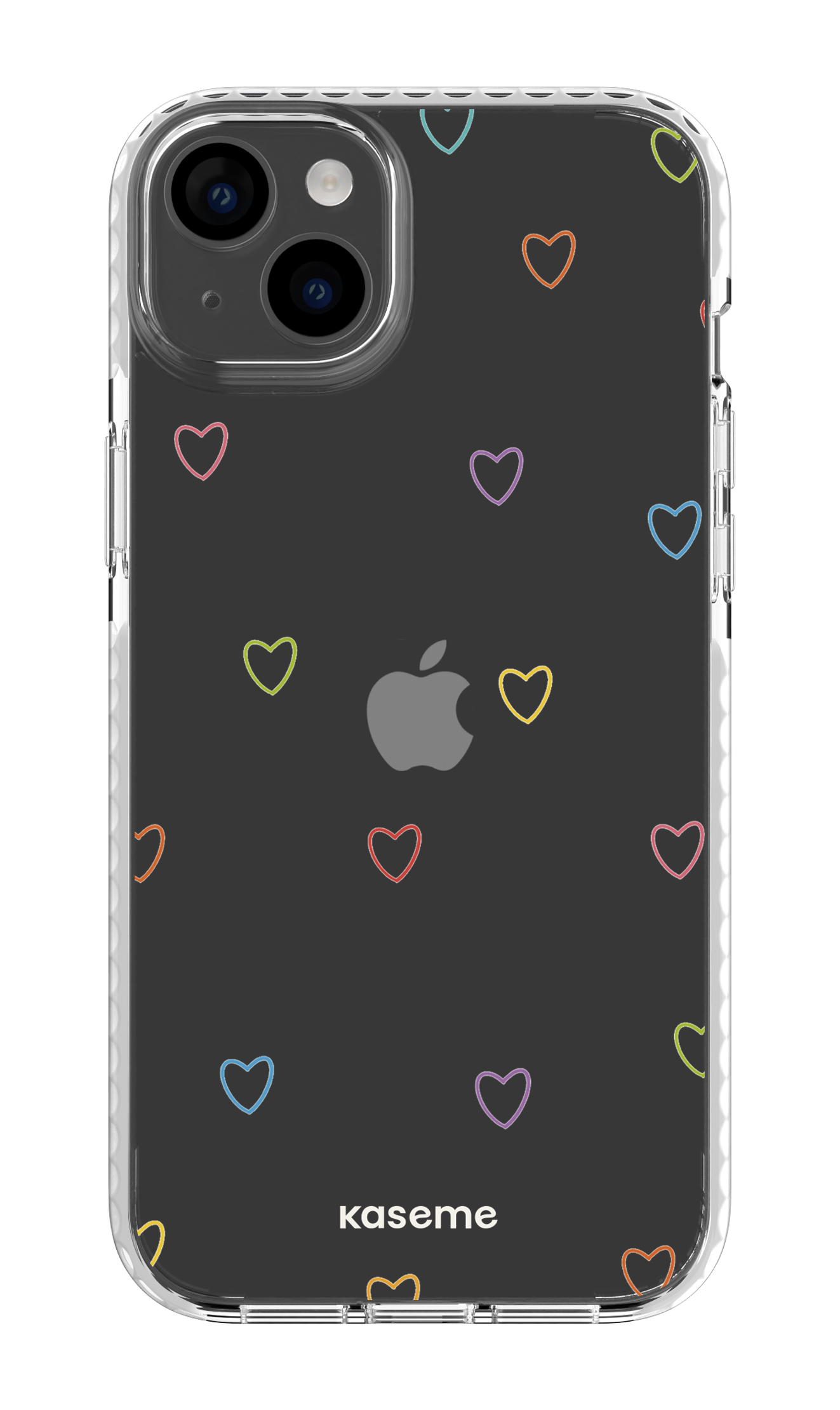 iPhone 14 Plus Clear Case White Love Wins Clear Case -