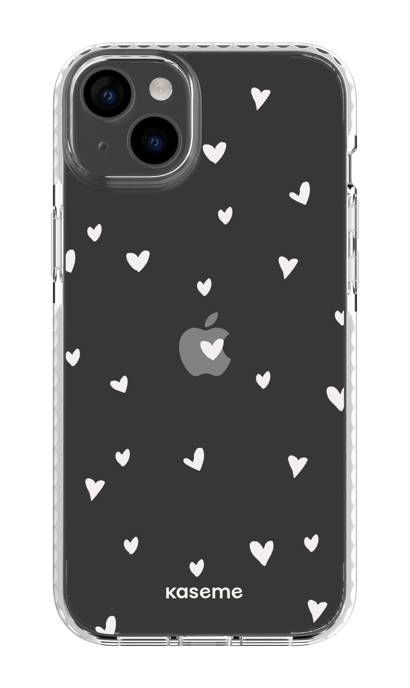 iPhone 14 Plus Clear Case White Lovely Clear Case -