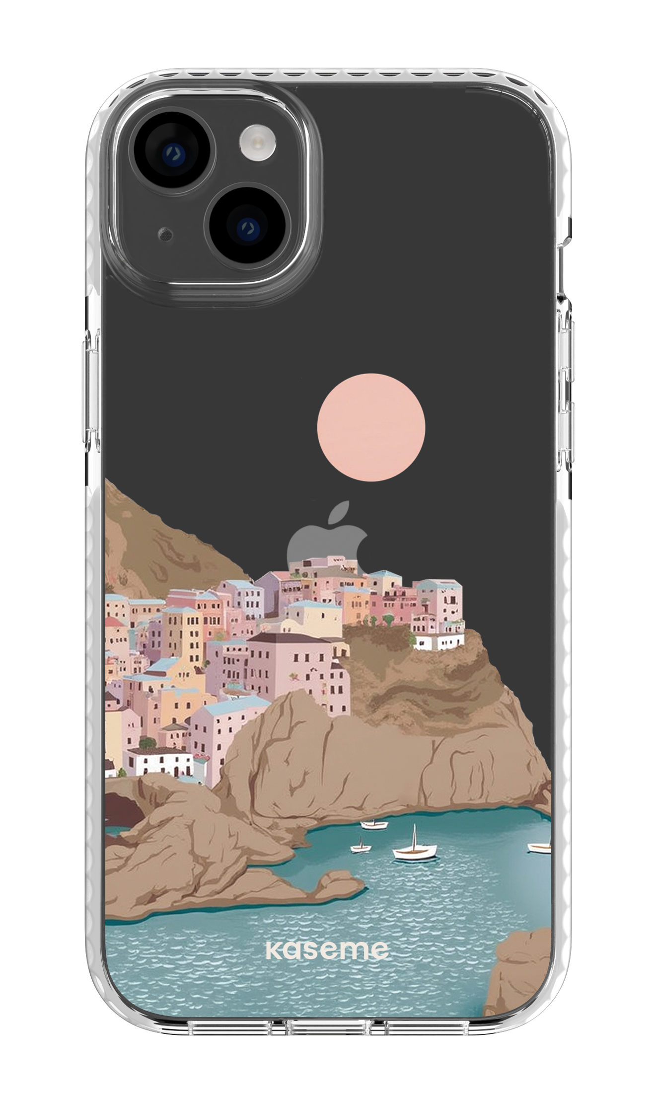 iPhone 14 Plus Clear Case White Mediterrana Clear Case -