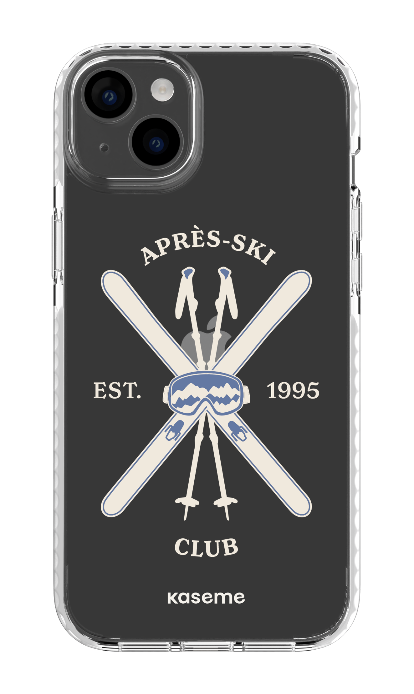 iPhone 14 Plus Clear Case White Off-Track Clear Case -