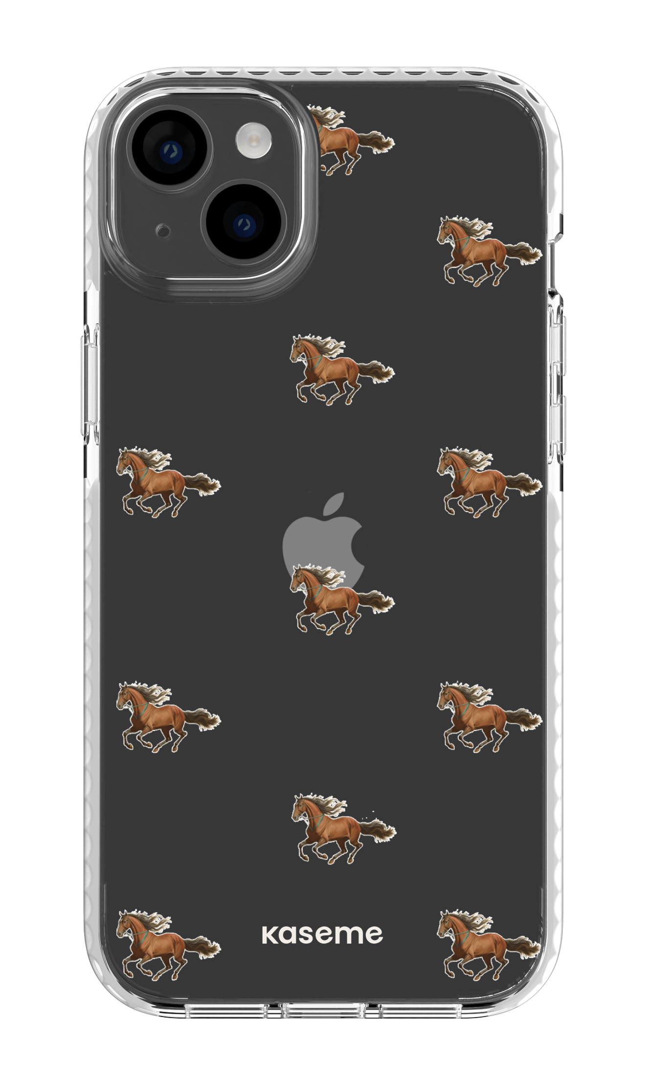 iPhone 14 Plus Clear Case White Saddle Clear Case -