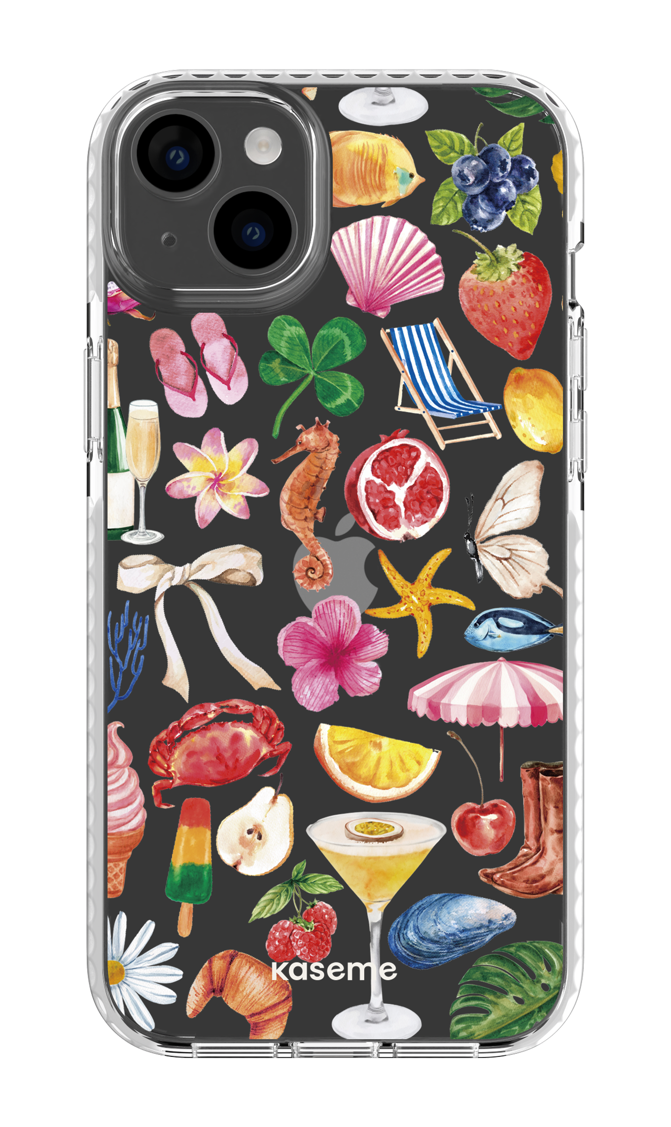 iPhone 14 Plus Clear Case White St-Tropez Clear Case -