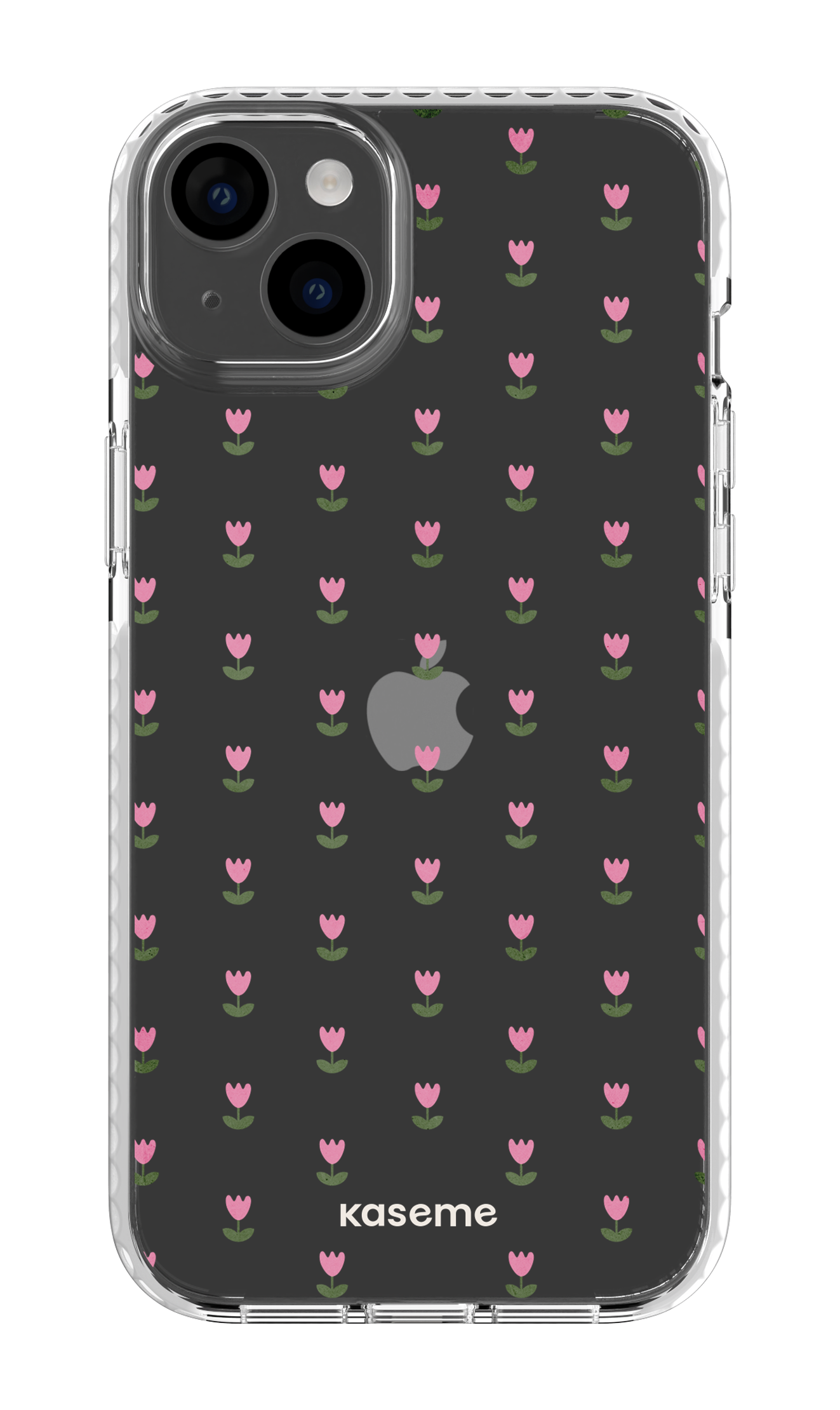 iPhone 14 Plus Clear Case White Triumph Pink Clear Case -