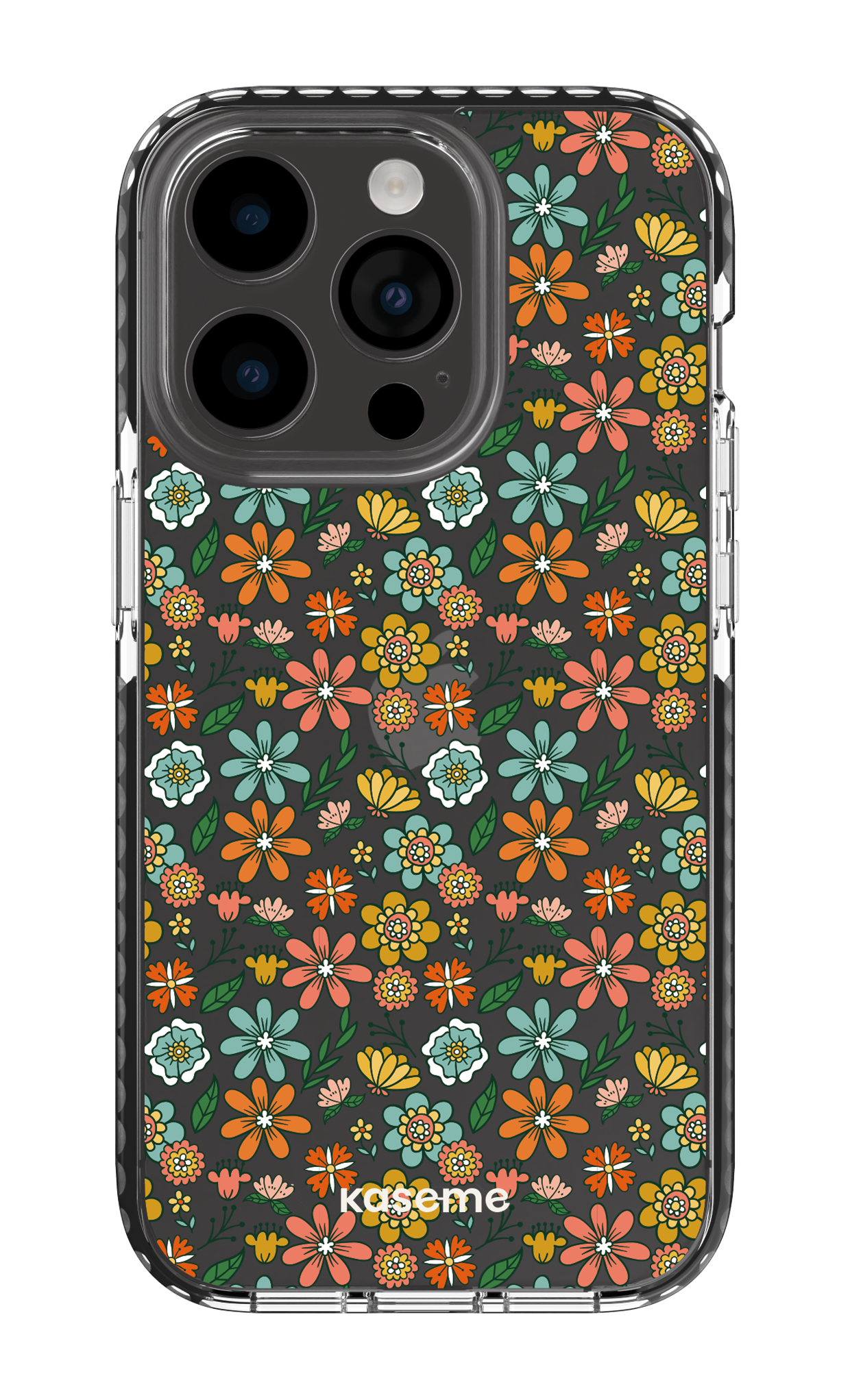 iPhone 14 Pro Clear Case - Black Bohemian Clear Case -