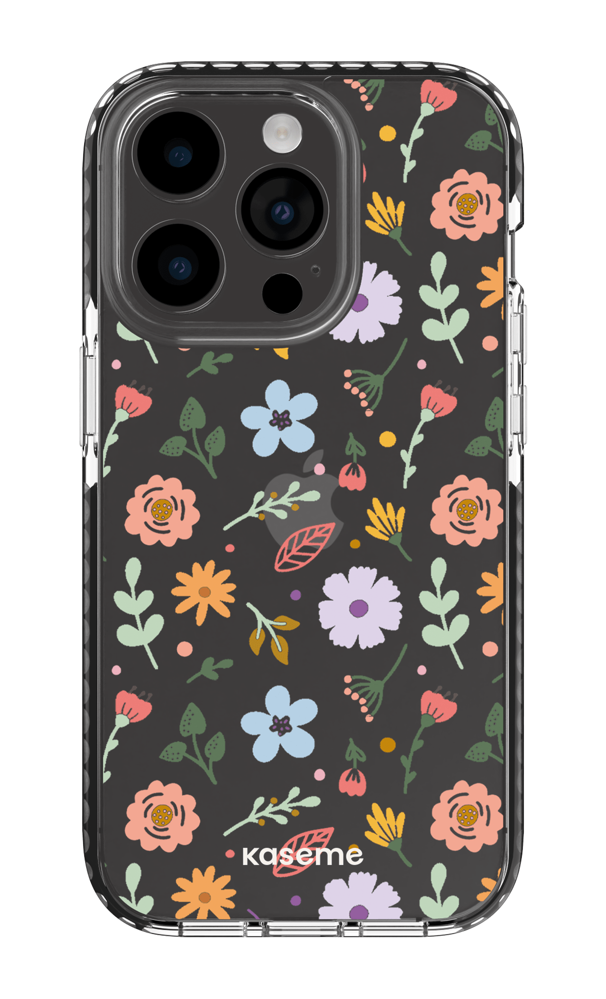 iPhone 14 Pro Clear Case - Black Charm clear case -