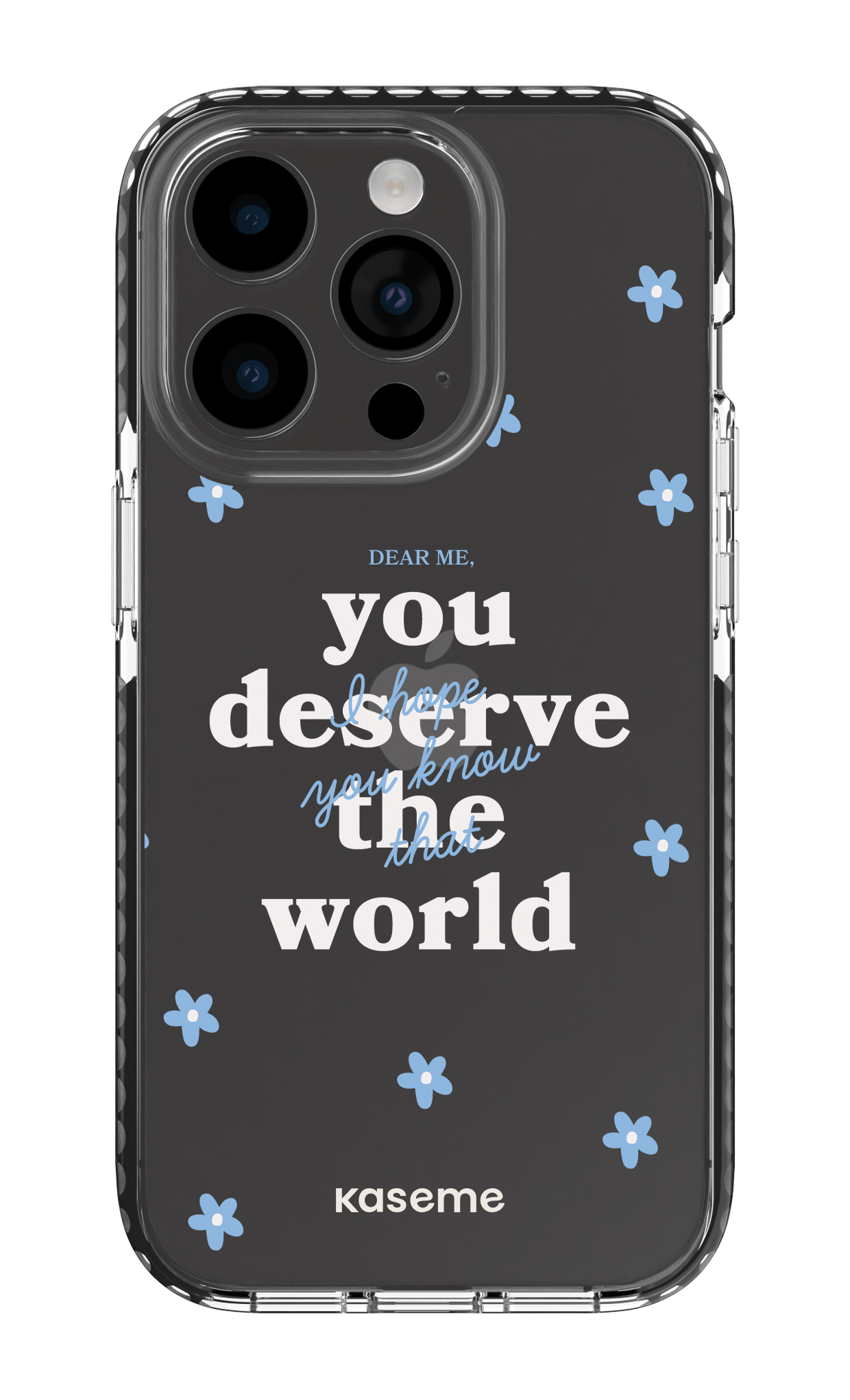 iPhone 14 Pro Clear Case - Black Dear Me clear case -