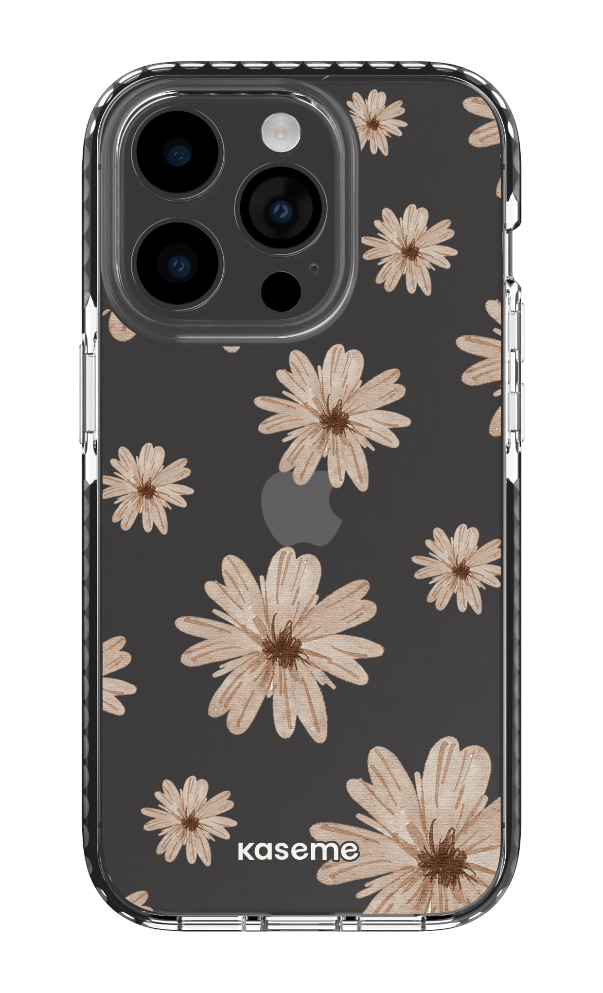 iPhone 14 Pro Clear Case - Black Delicate Dreams Clear Case -