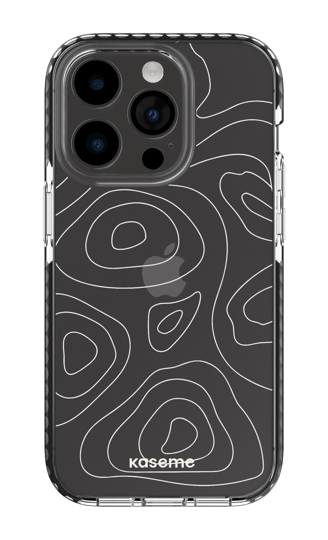 iPhone 14 Pro Clear Case - Black Enigma Clear Case -