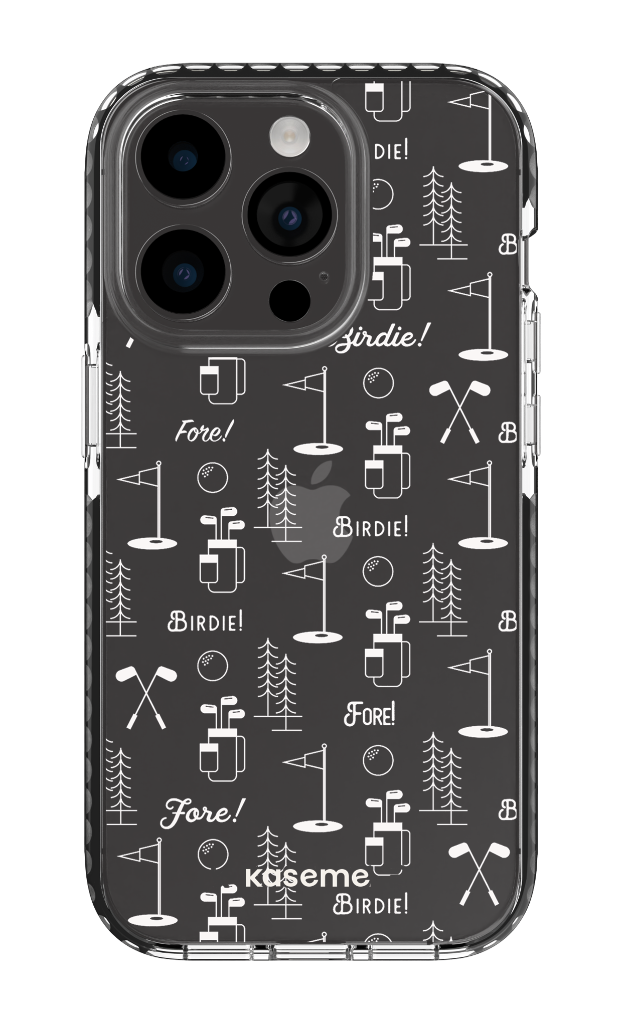 iPhone 14 Pro Clear Case - Black Fore clear case -