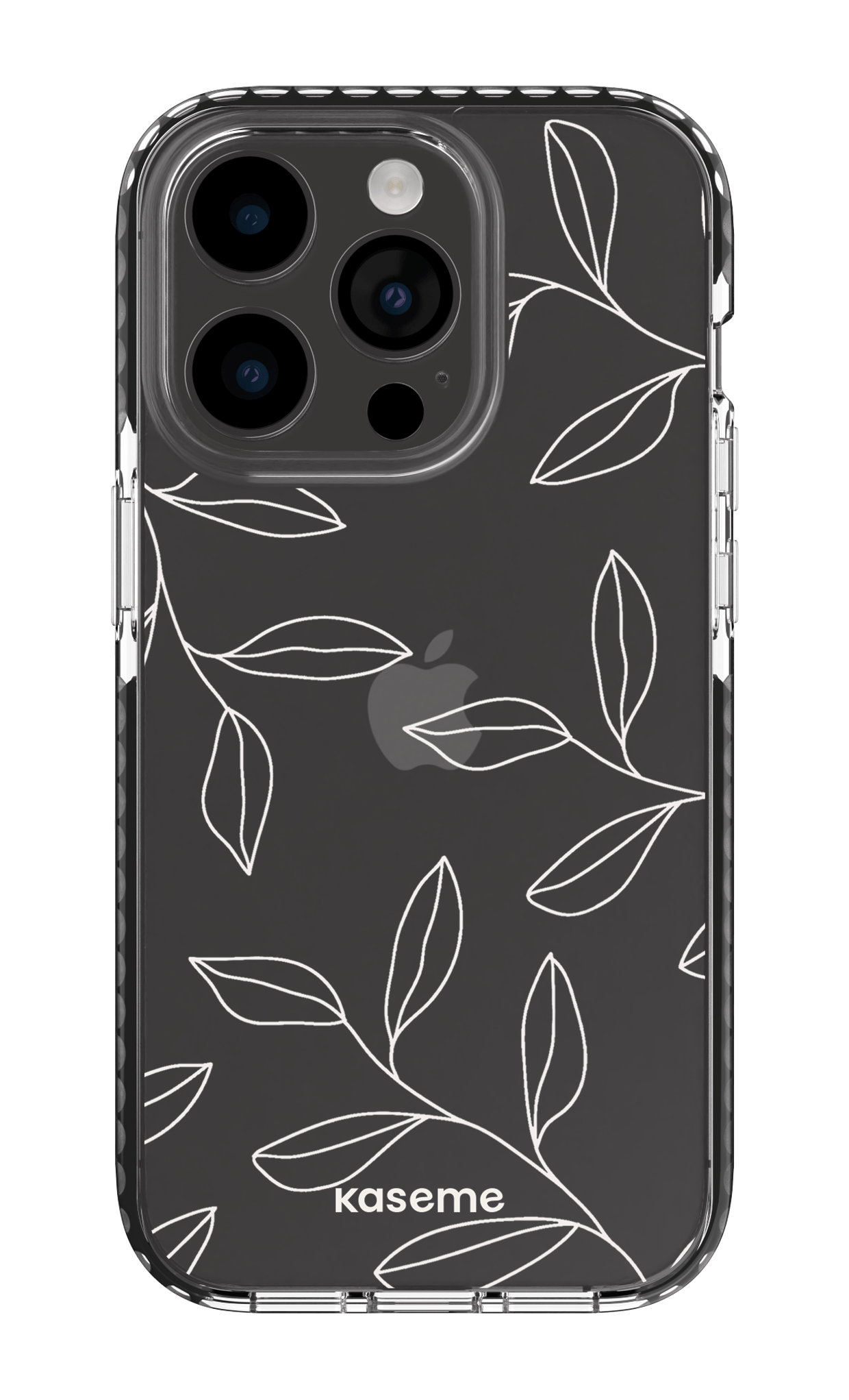 iPhone 14 Pro Clear Case - Black Gloomy Clear Case -