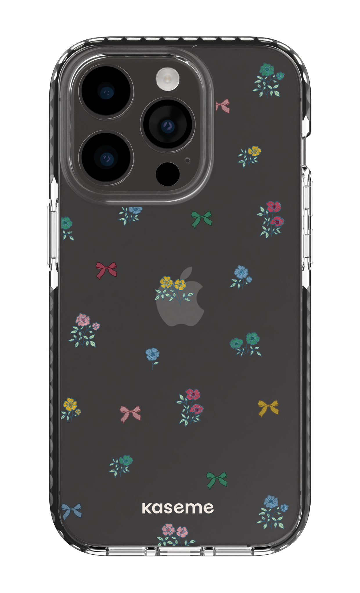 iPhone 14 Pro Clear Case - Black Graceful Clear Case -